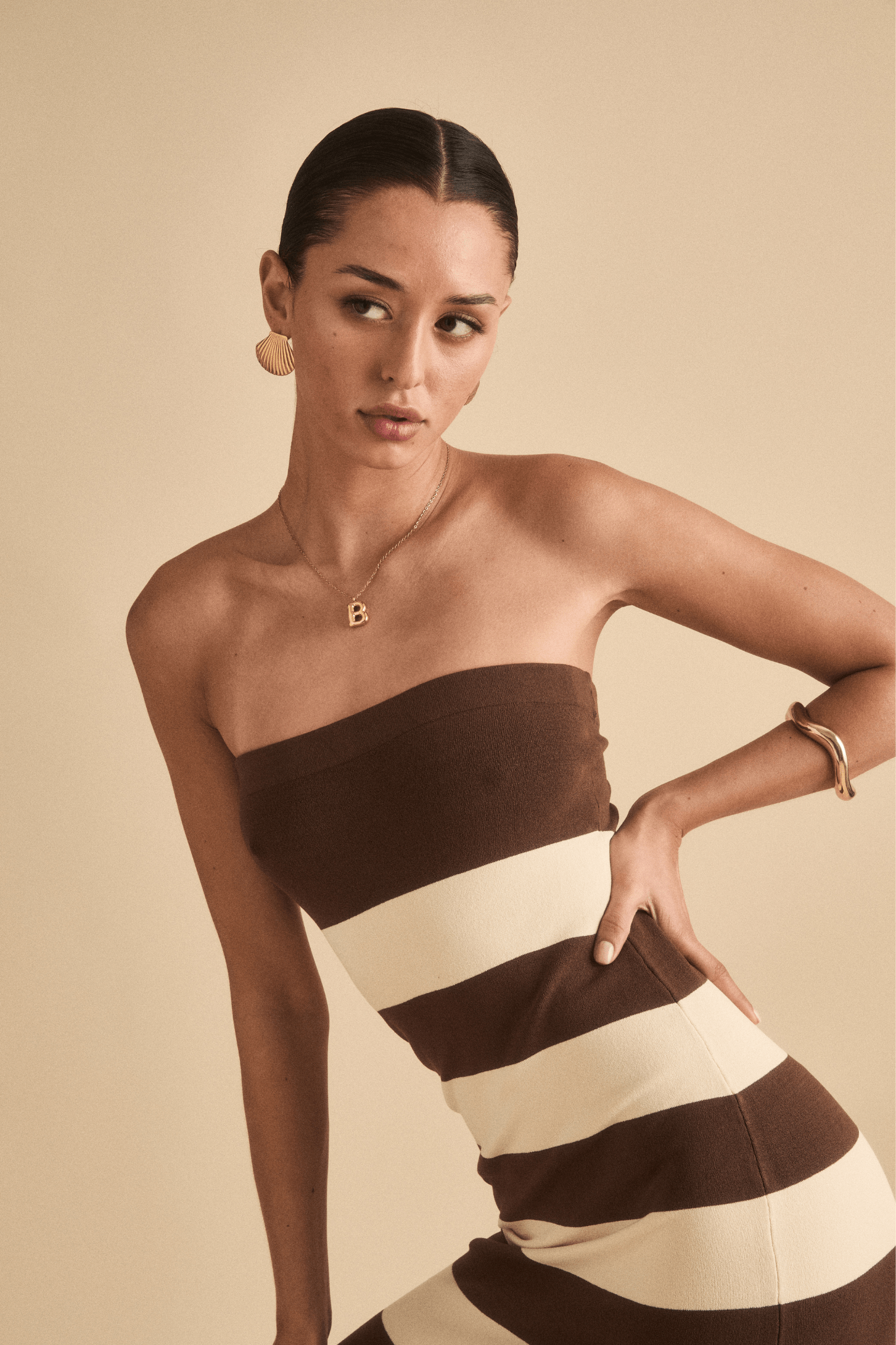 Bubble Initial Necklace