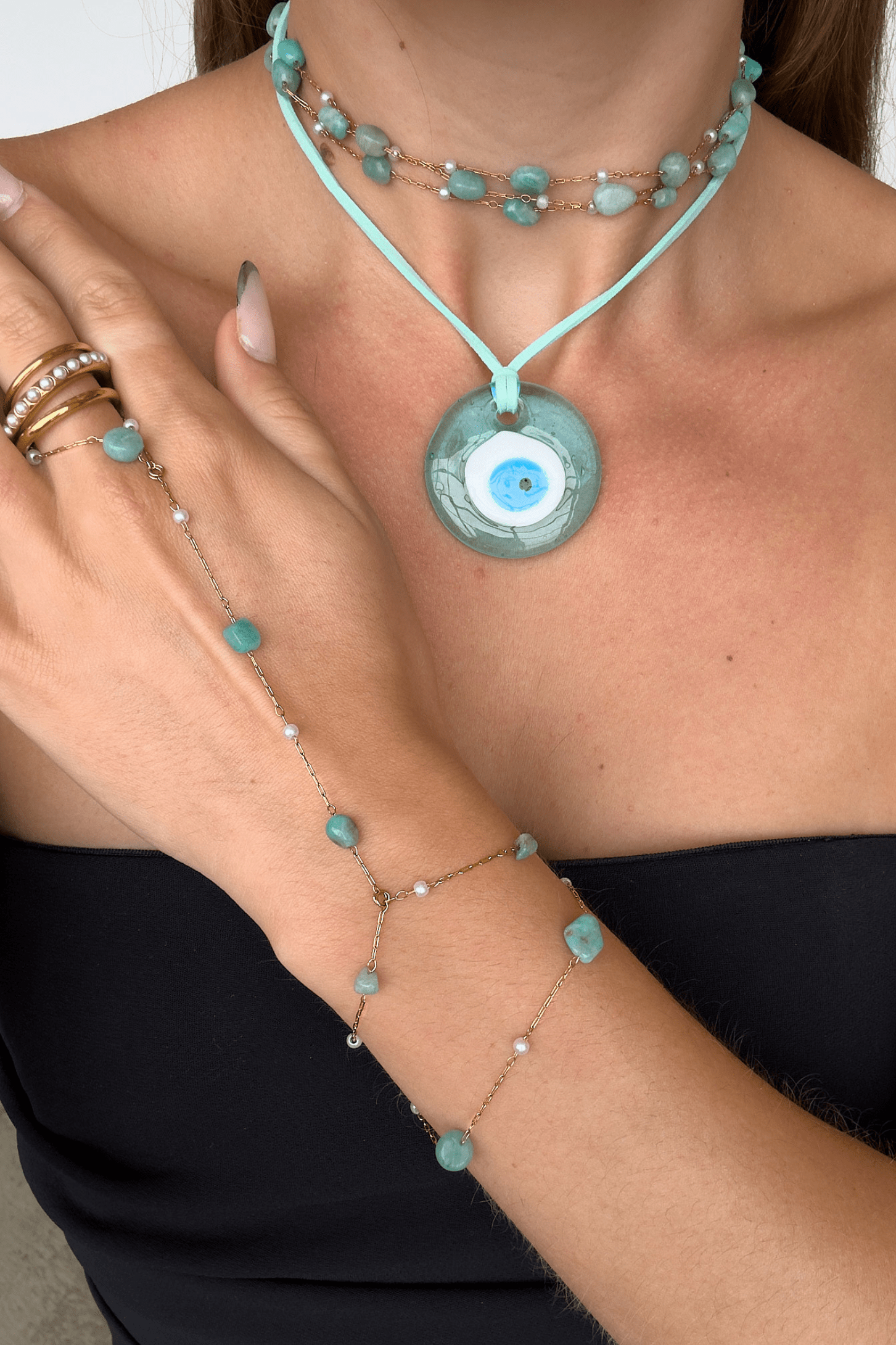 Evil Eye Cord Necklace