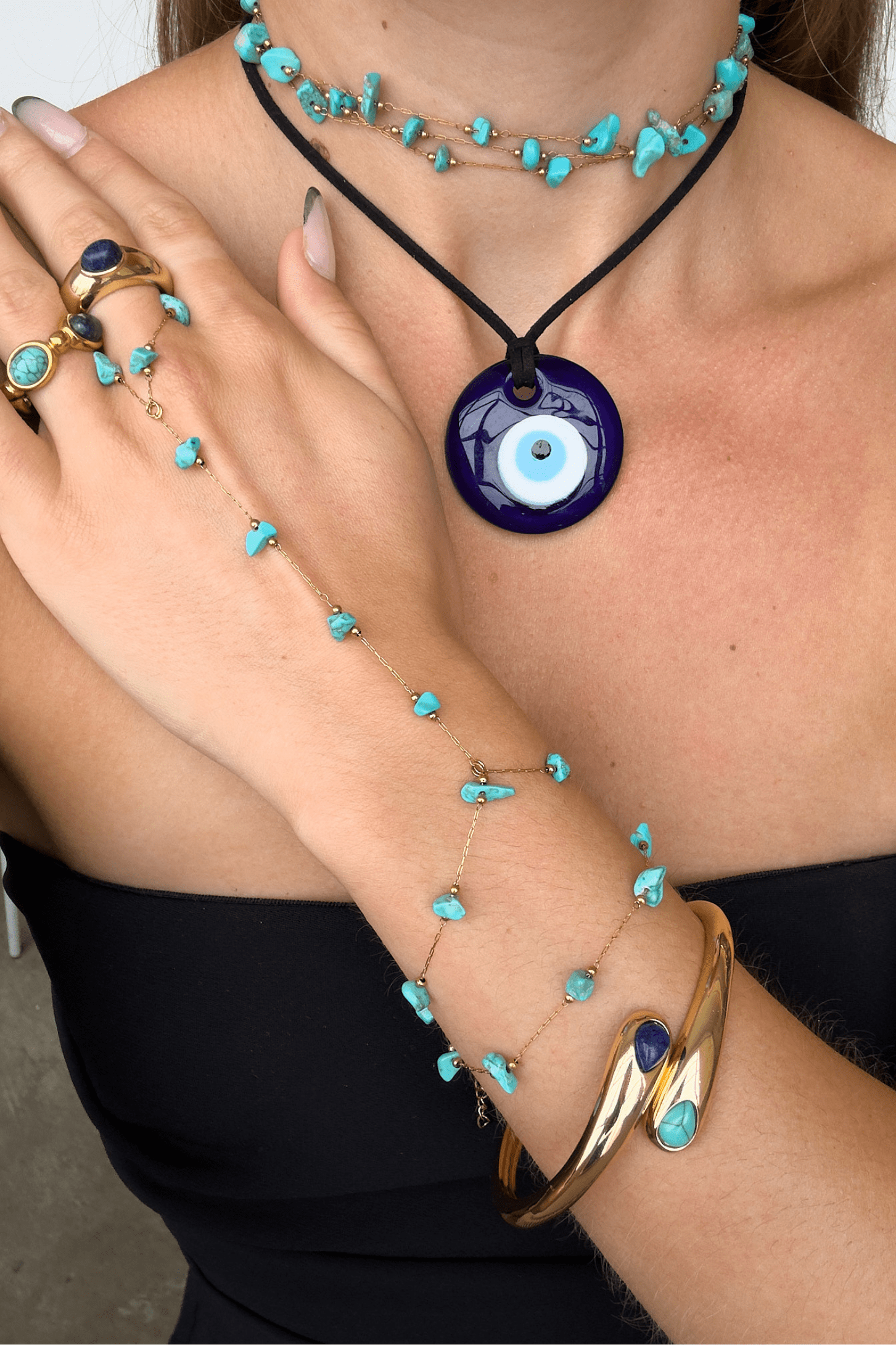 Evil Eye Cord Necklace