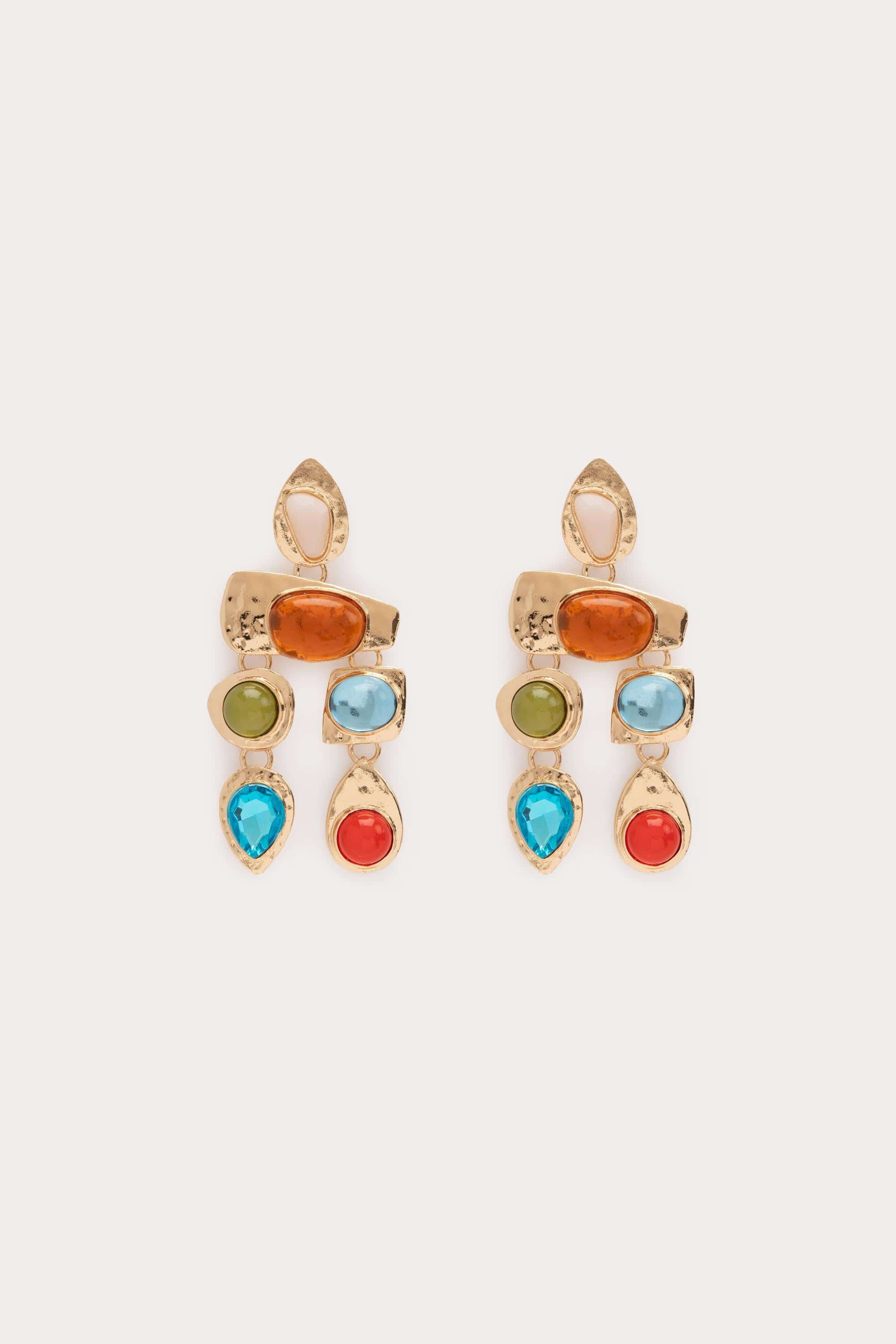 Multi Stone Earrings