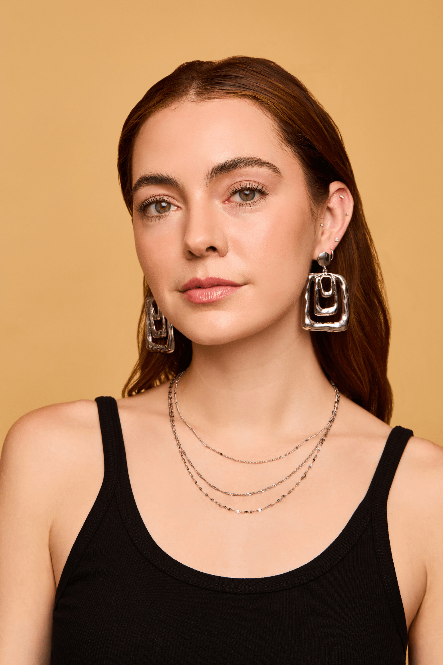 Hammered Knocker Earrings