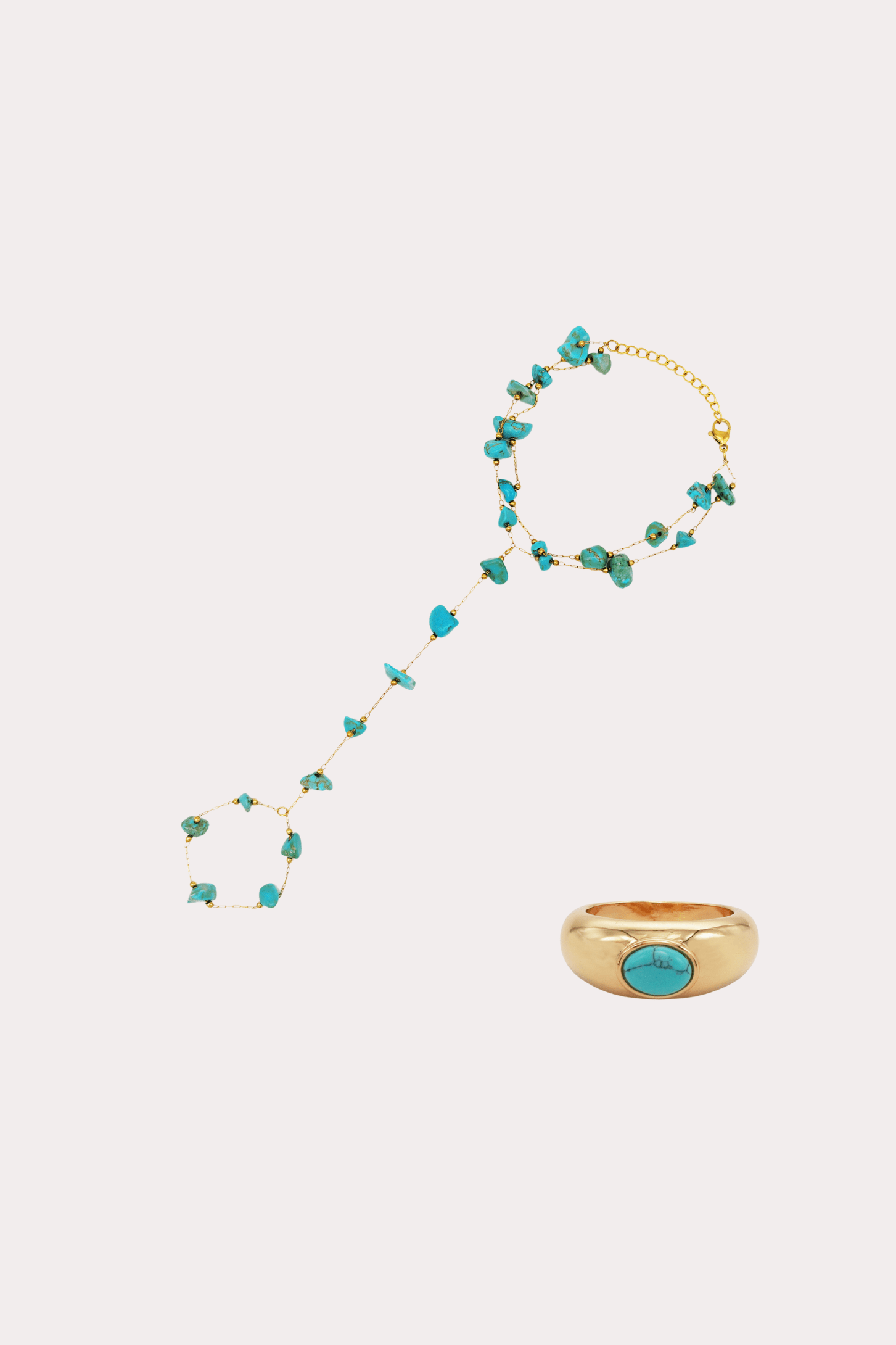 Murtal Hand Chain + Cedric Ring Bundle