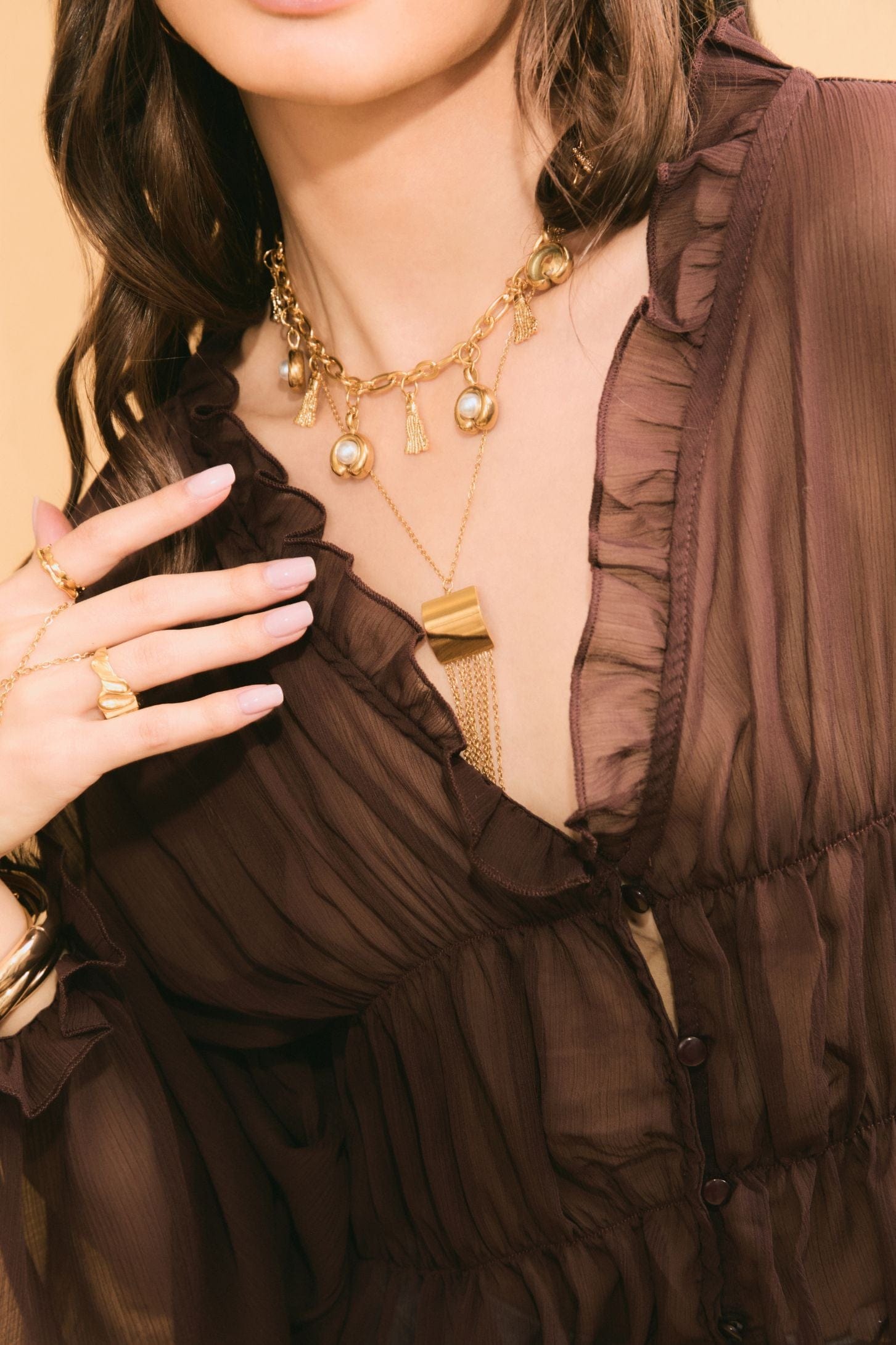 Fringe Pendant Necklace
