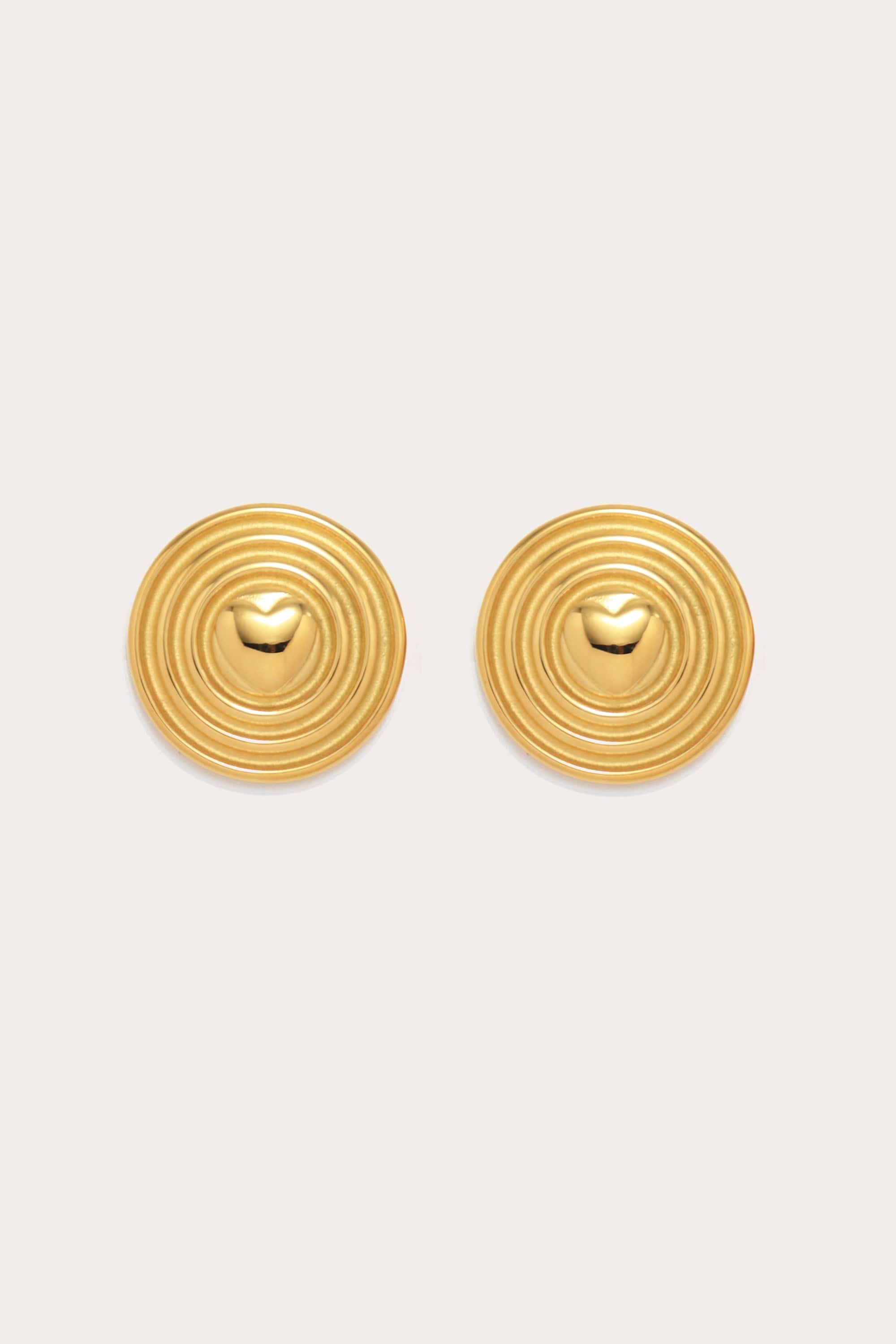 Sun Disc Earrings