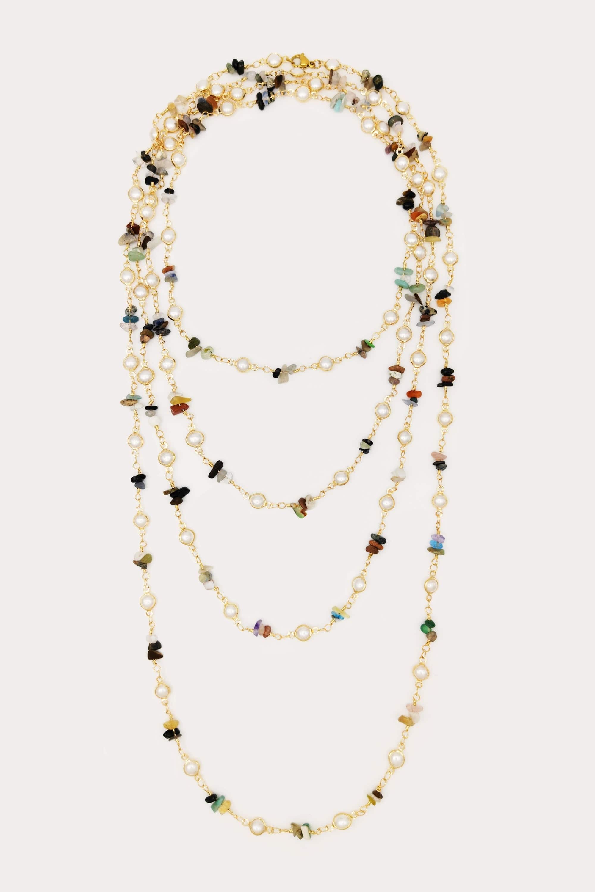 Long Stone Necklace