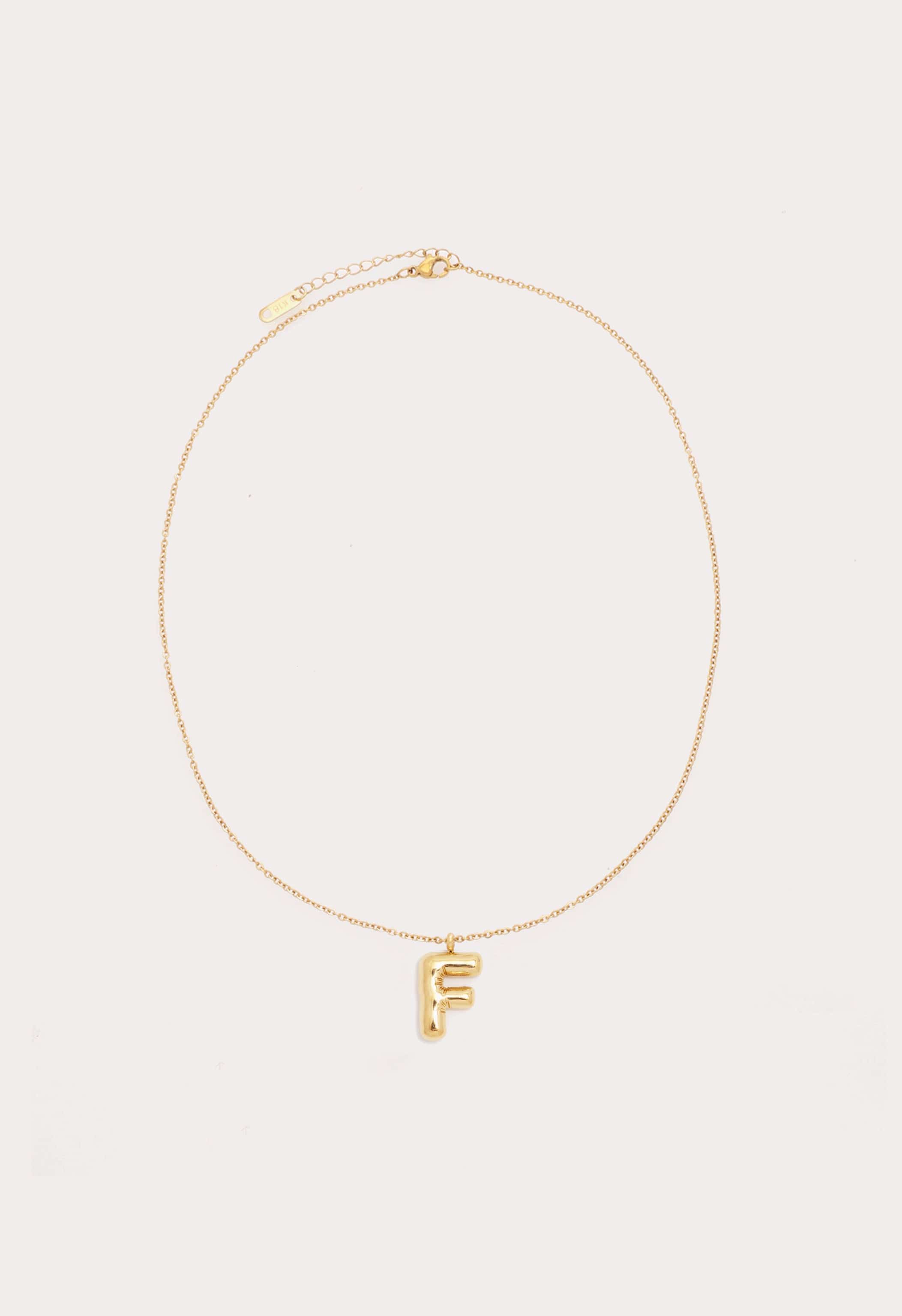 Bubble Initial Necklace