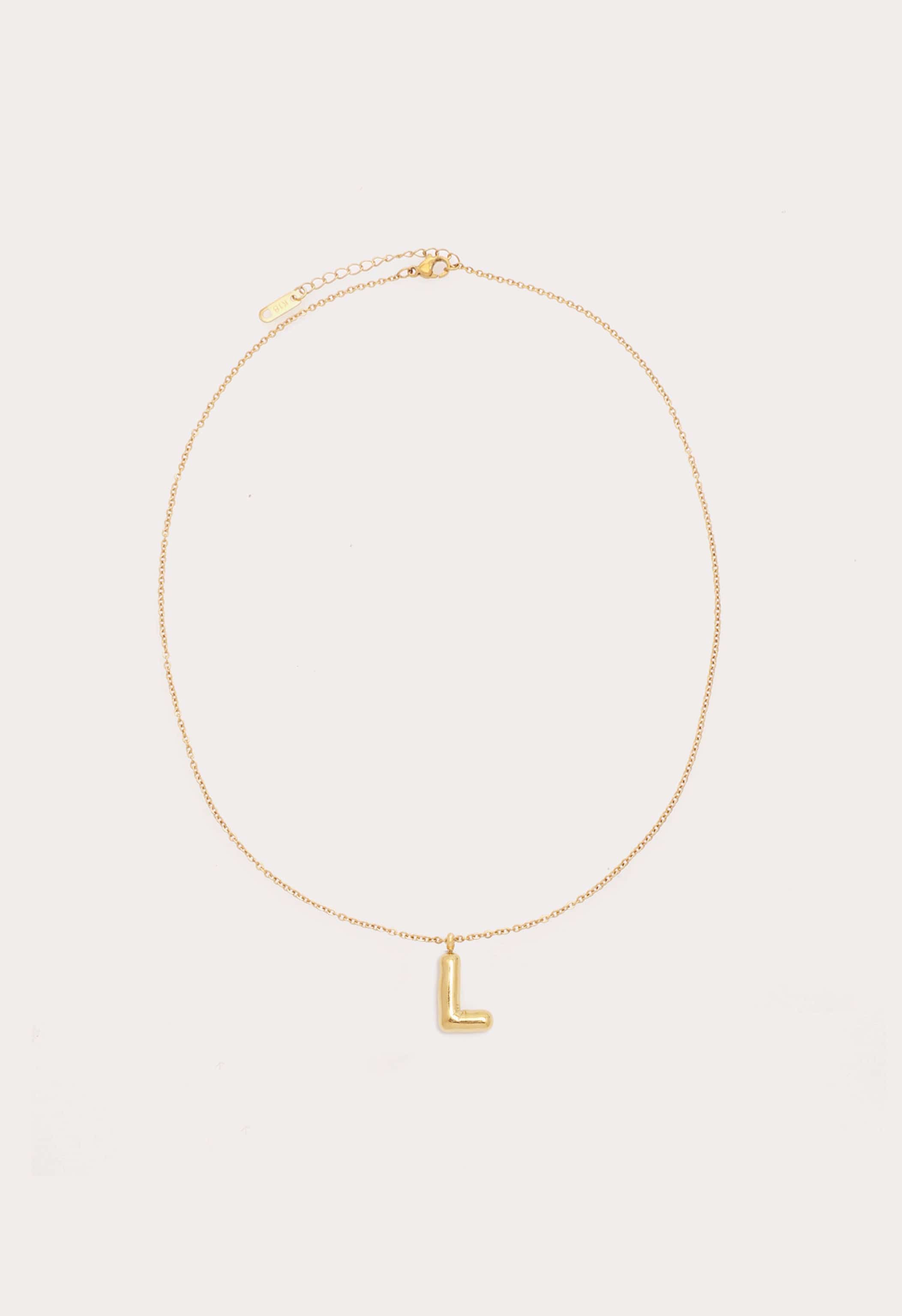 Bubble Initial Necklace