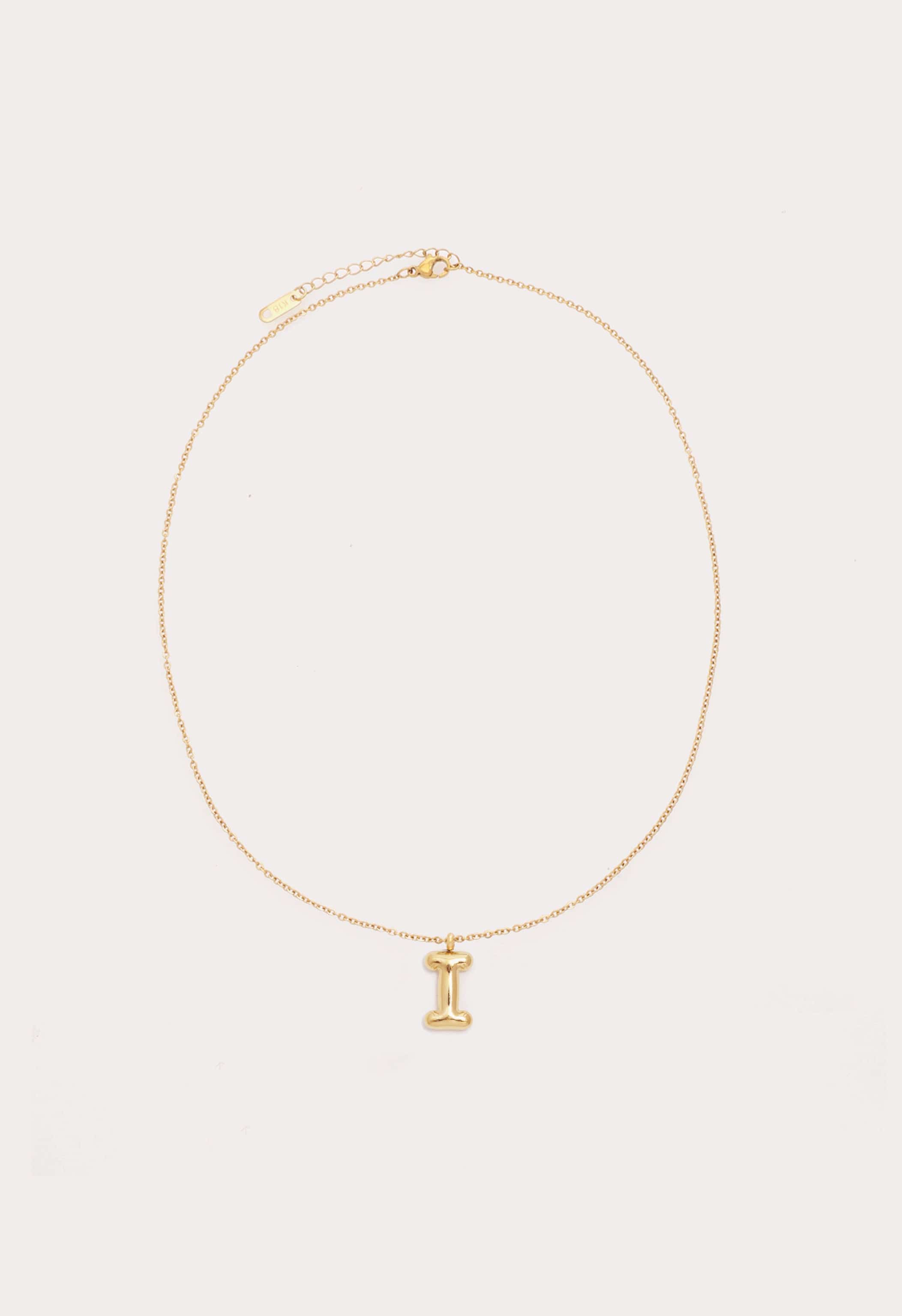 Bubble Initial Necklace