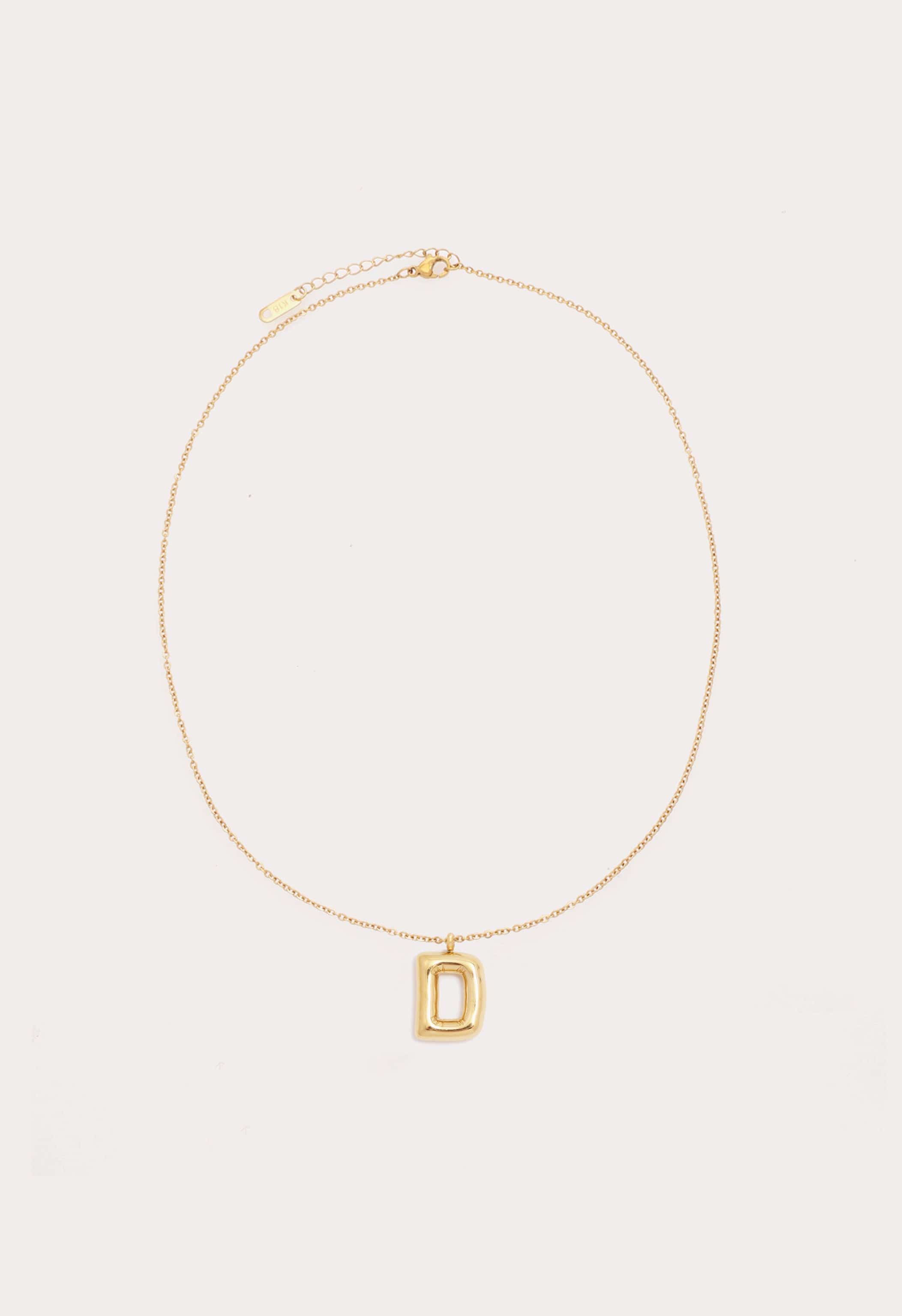 Bubble Initial Necklace