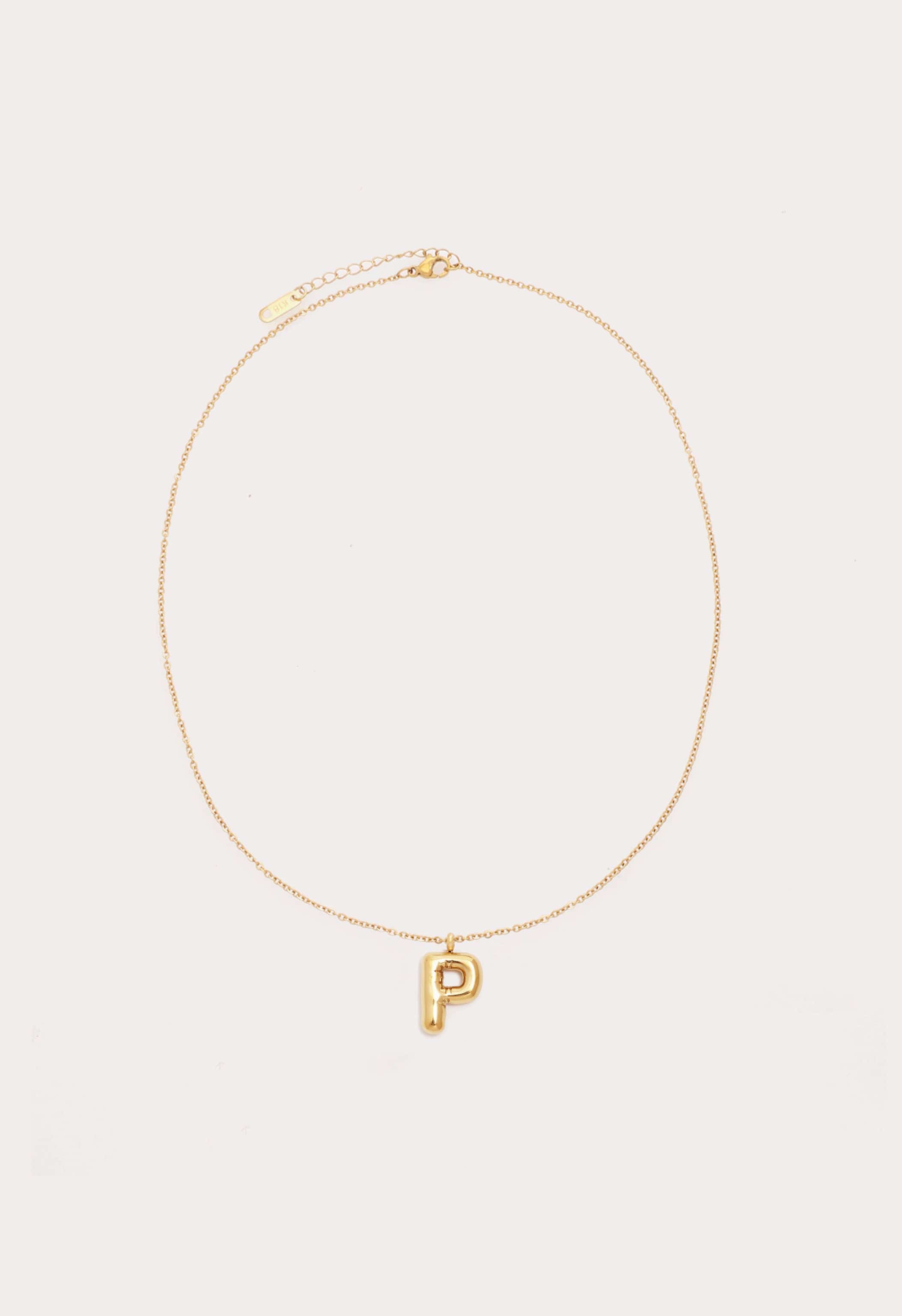 Bubble Initial Necklace