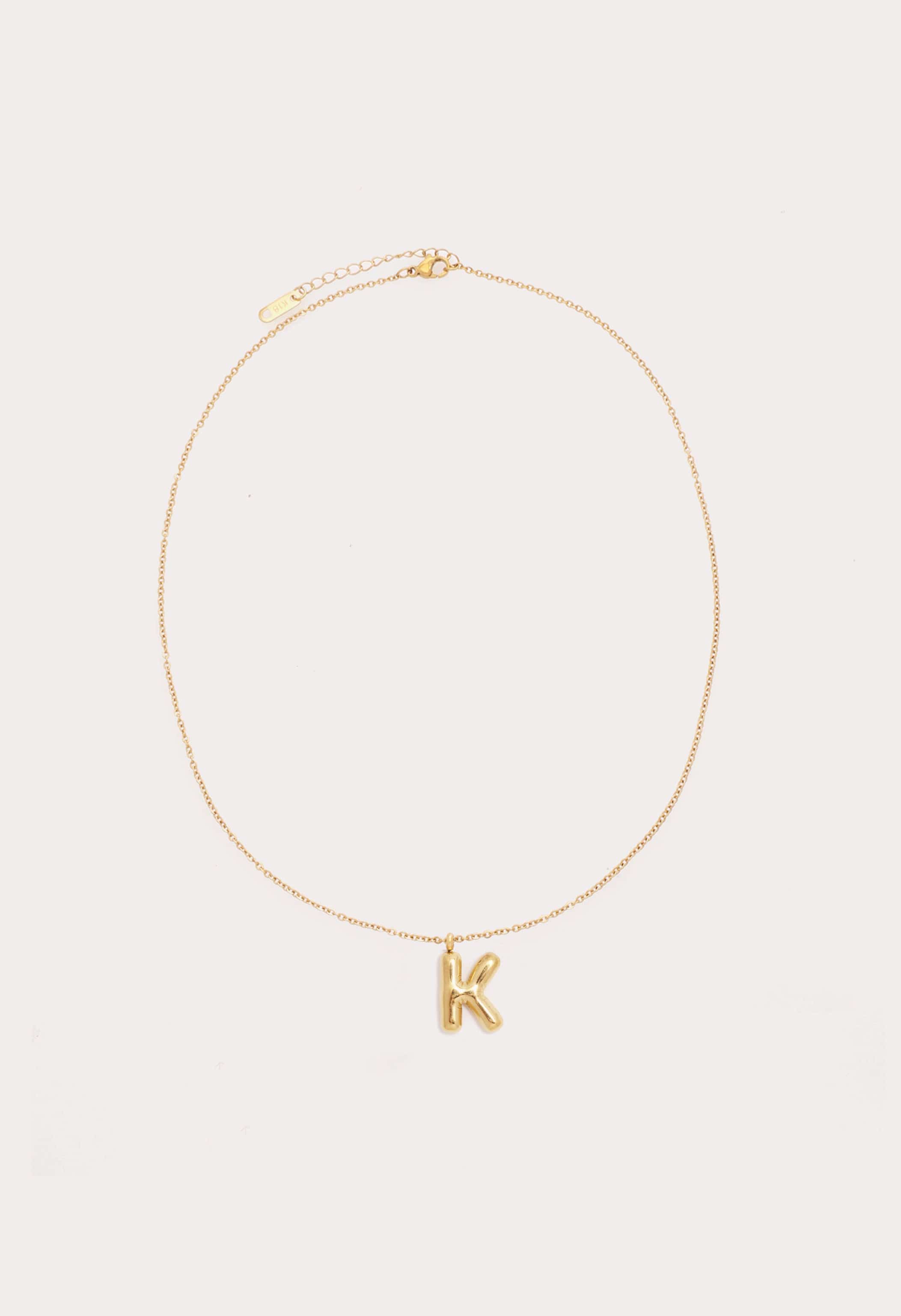 Bubble Initial Necklace