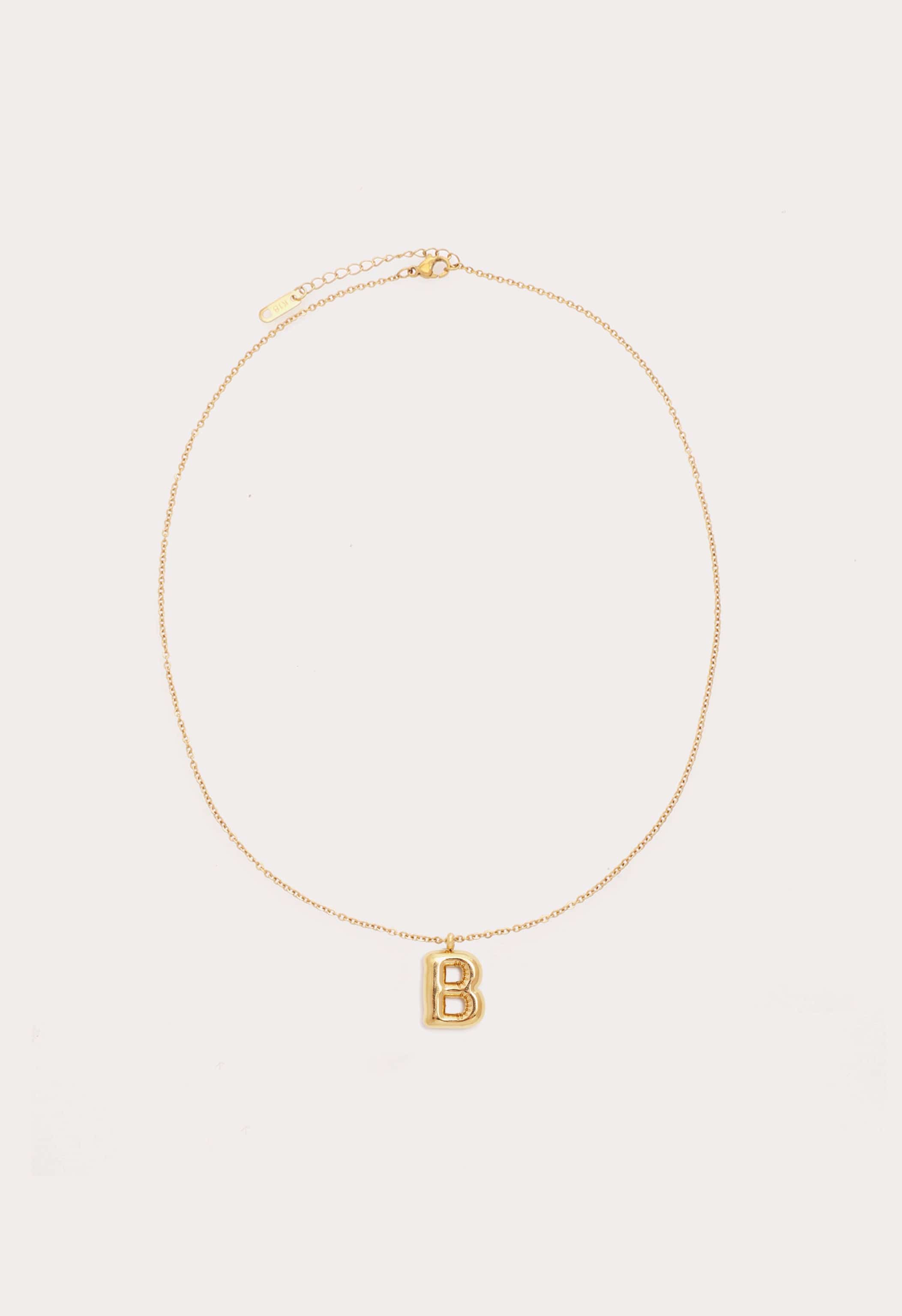Bubble Initial Necklace