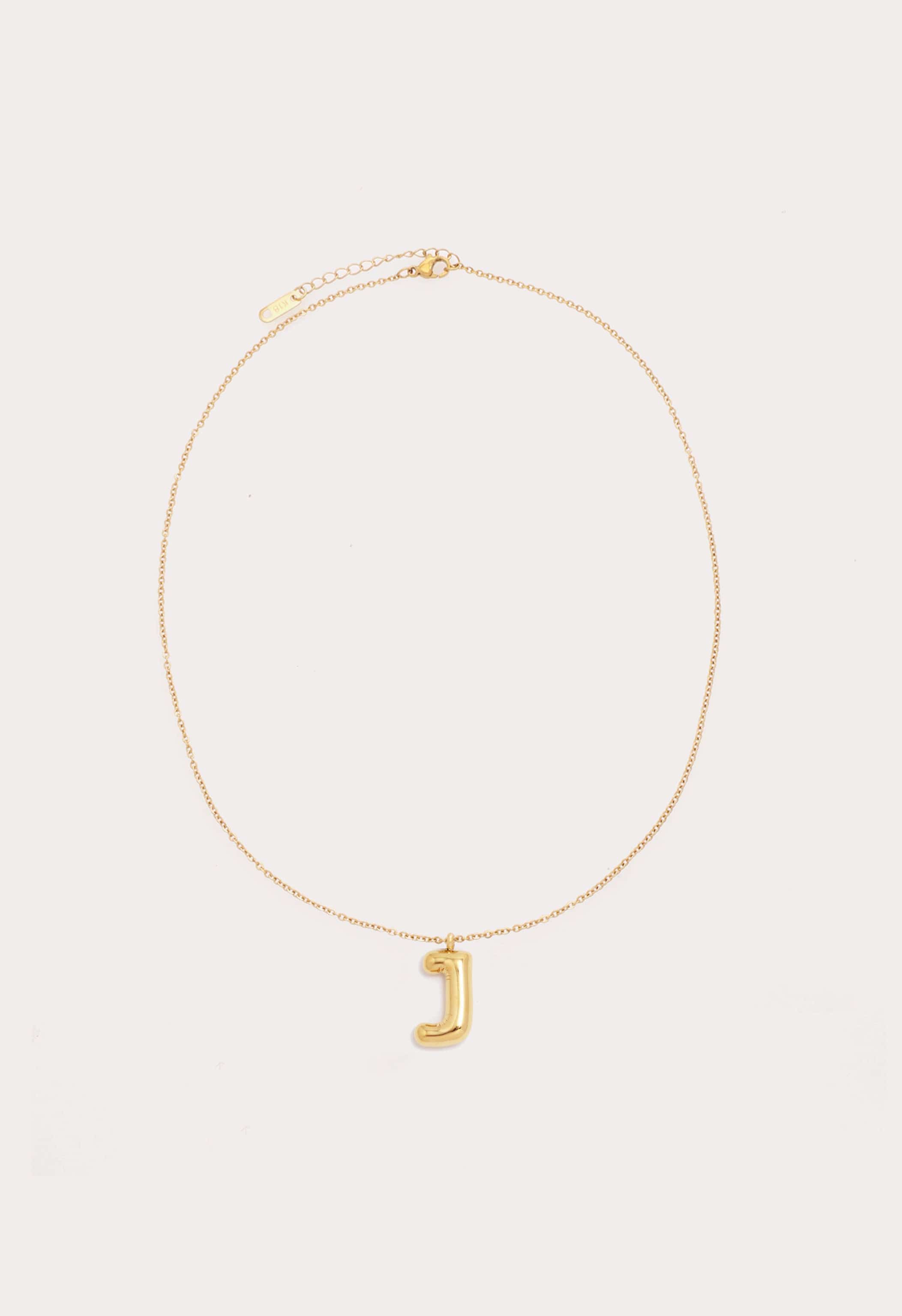 Bubble Initial Necklace
