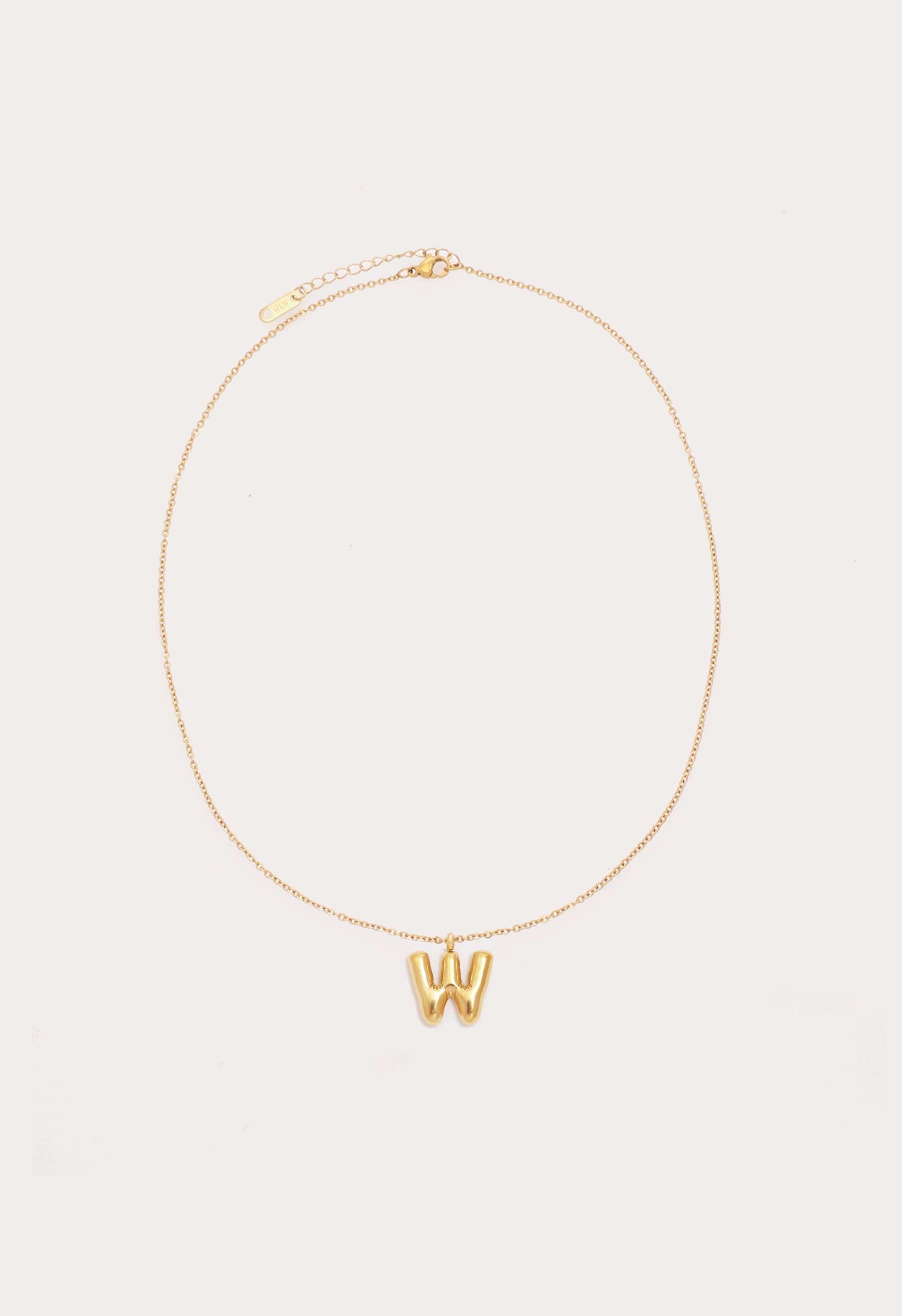 Bubble Initial Necklace