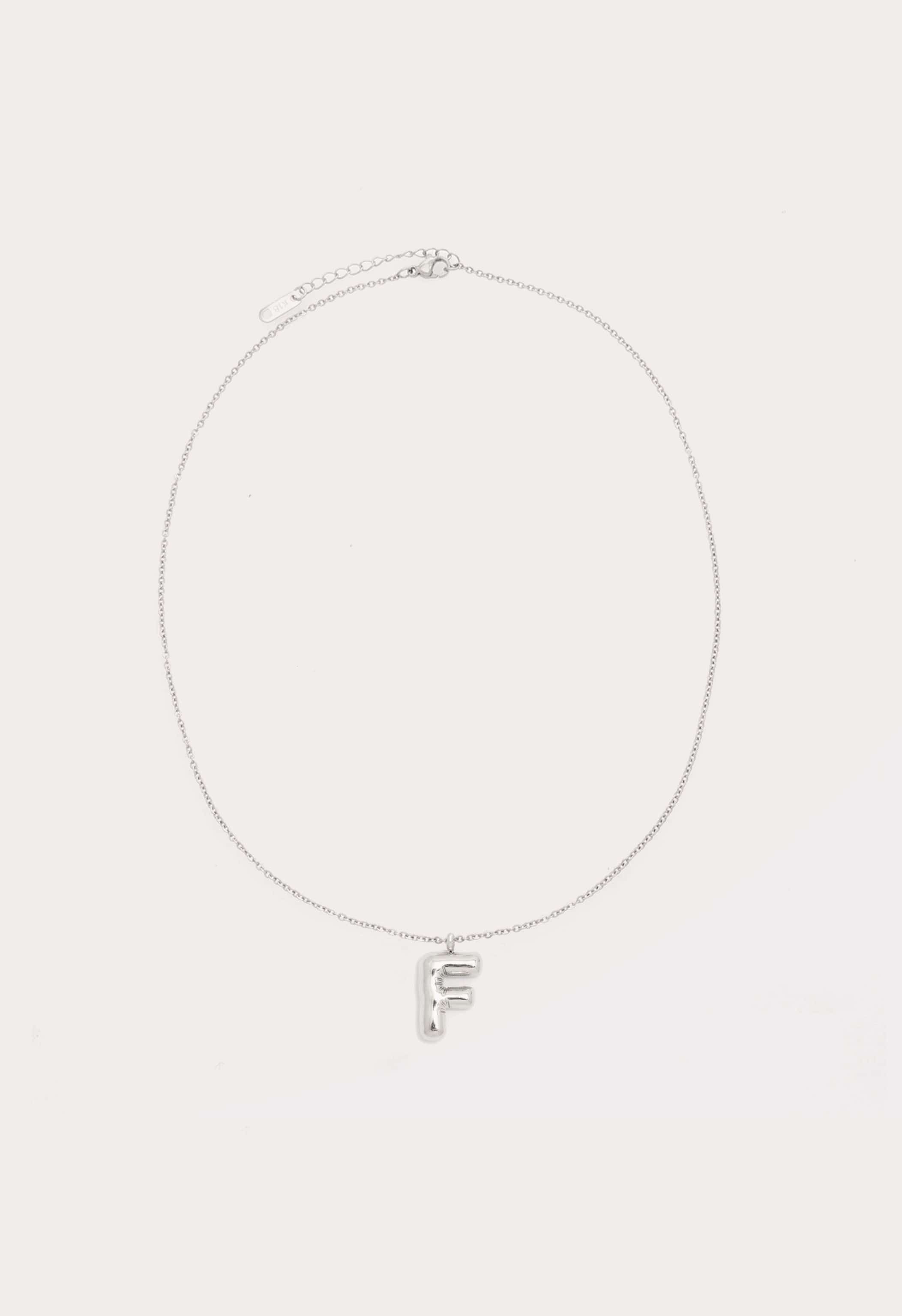 Bubble Initial Necklace