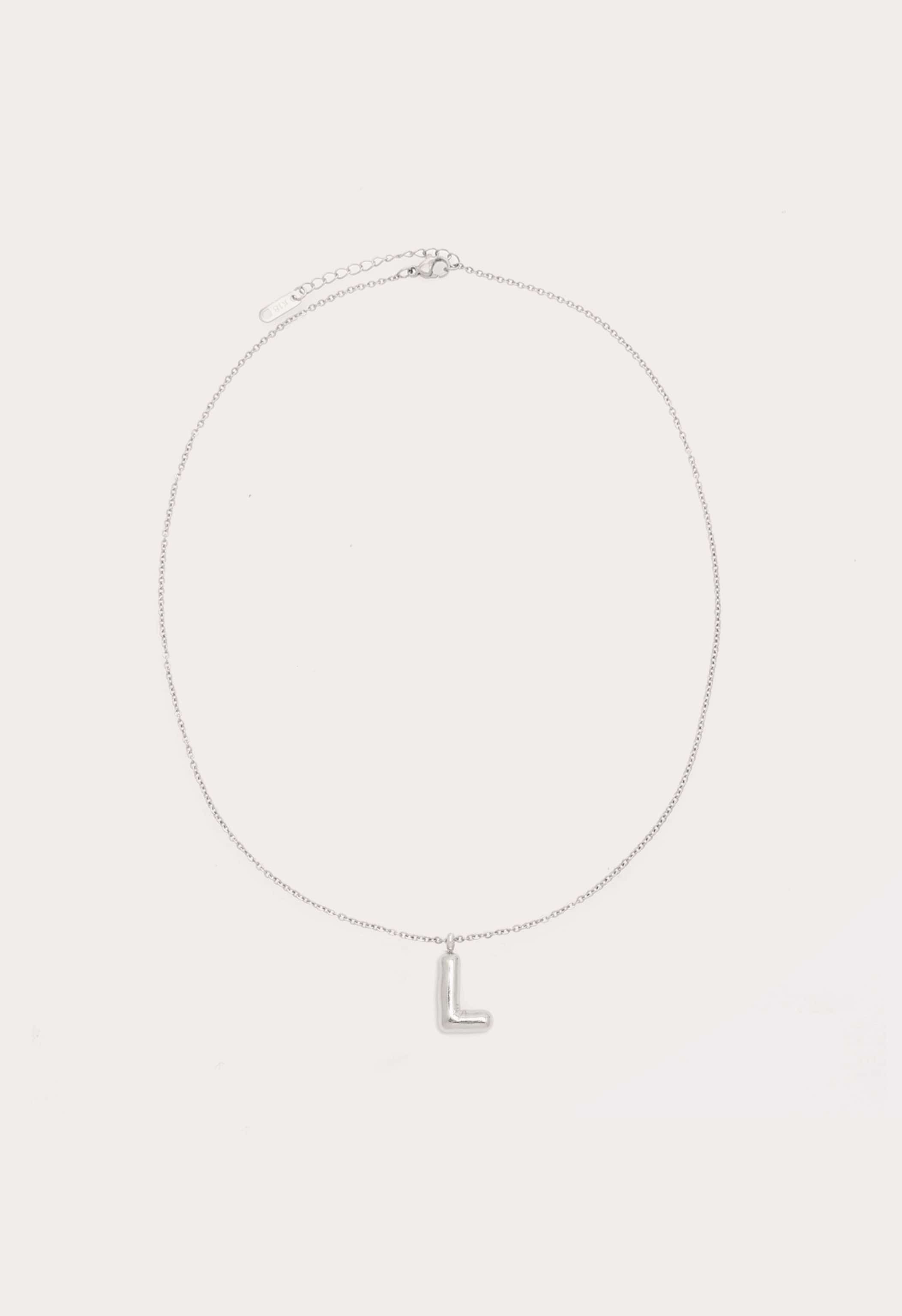 Bubble Initial Necklace