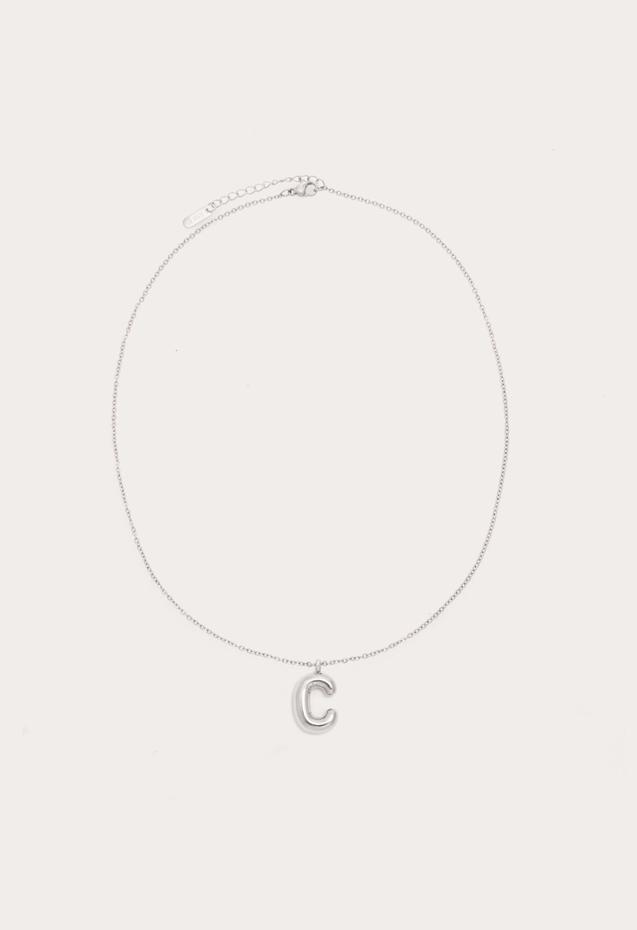 Bubble Initial Necklace
