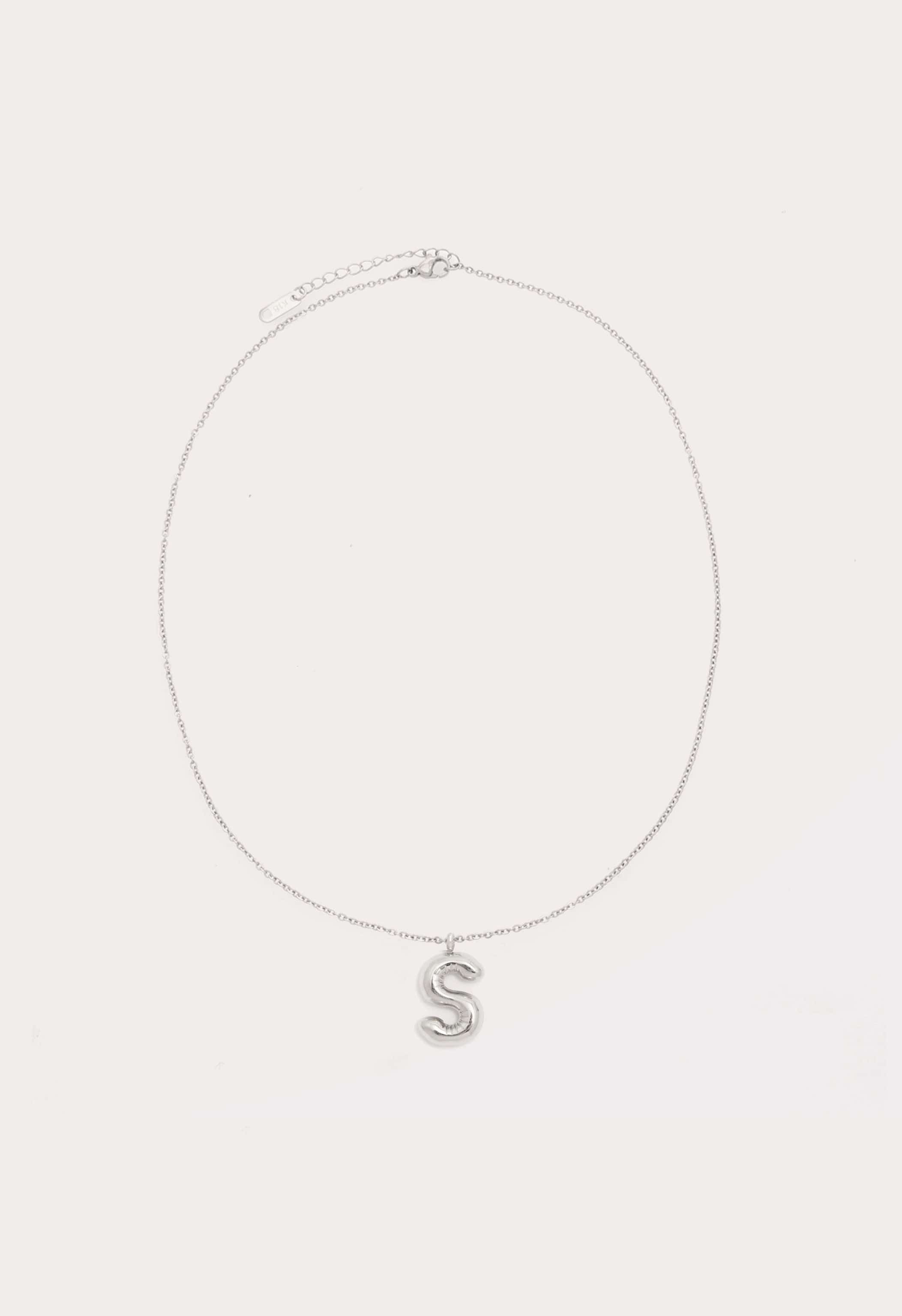 Bubble Initial Necklace