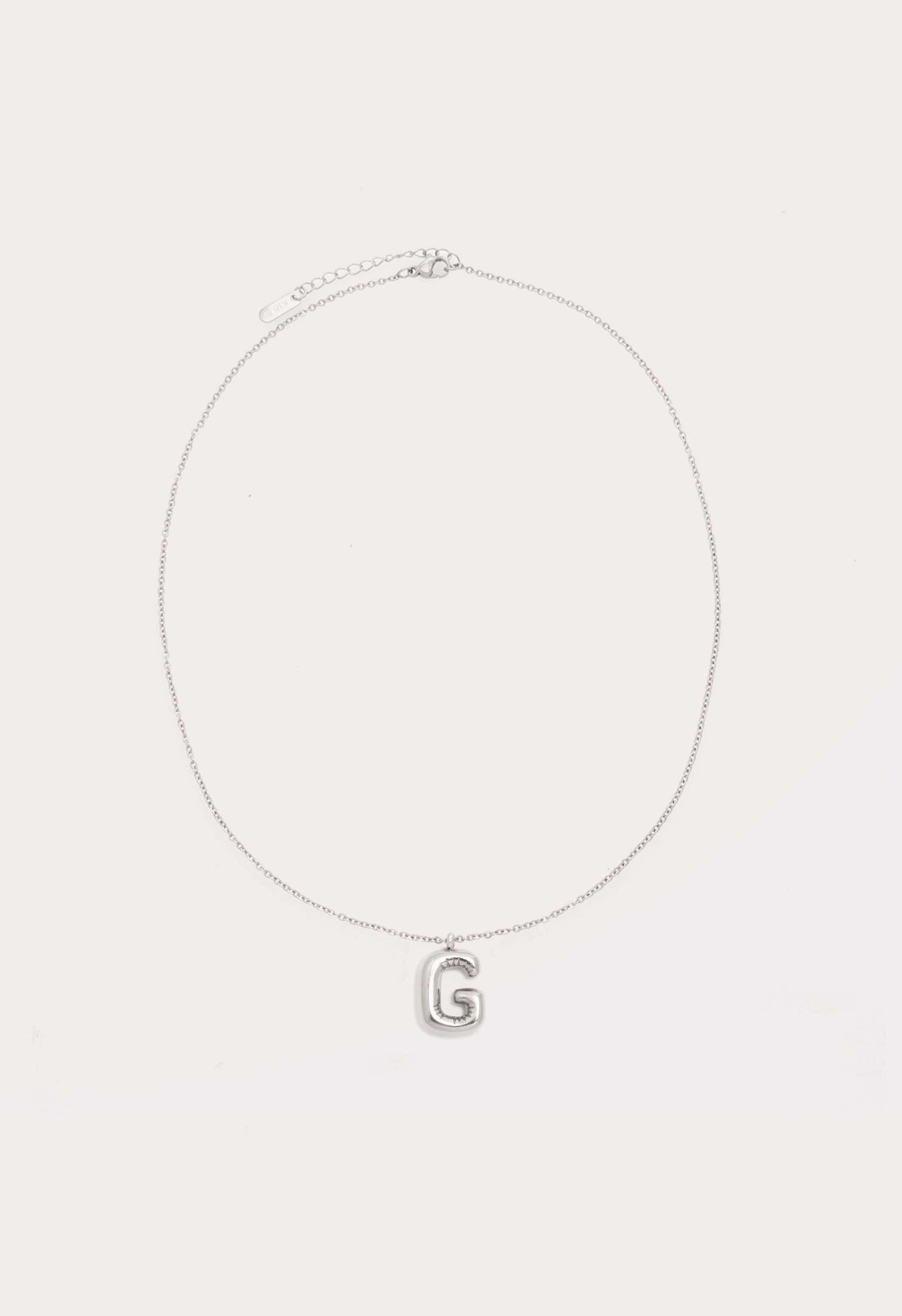 Bubble Initial Necklace