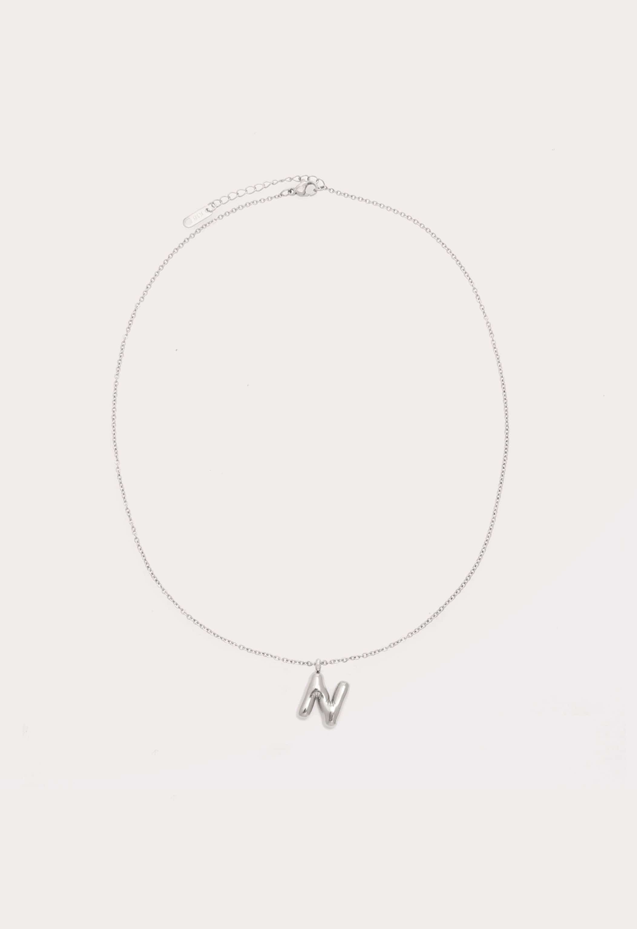 Bubble Initial Necklace