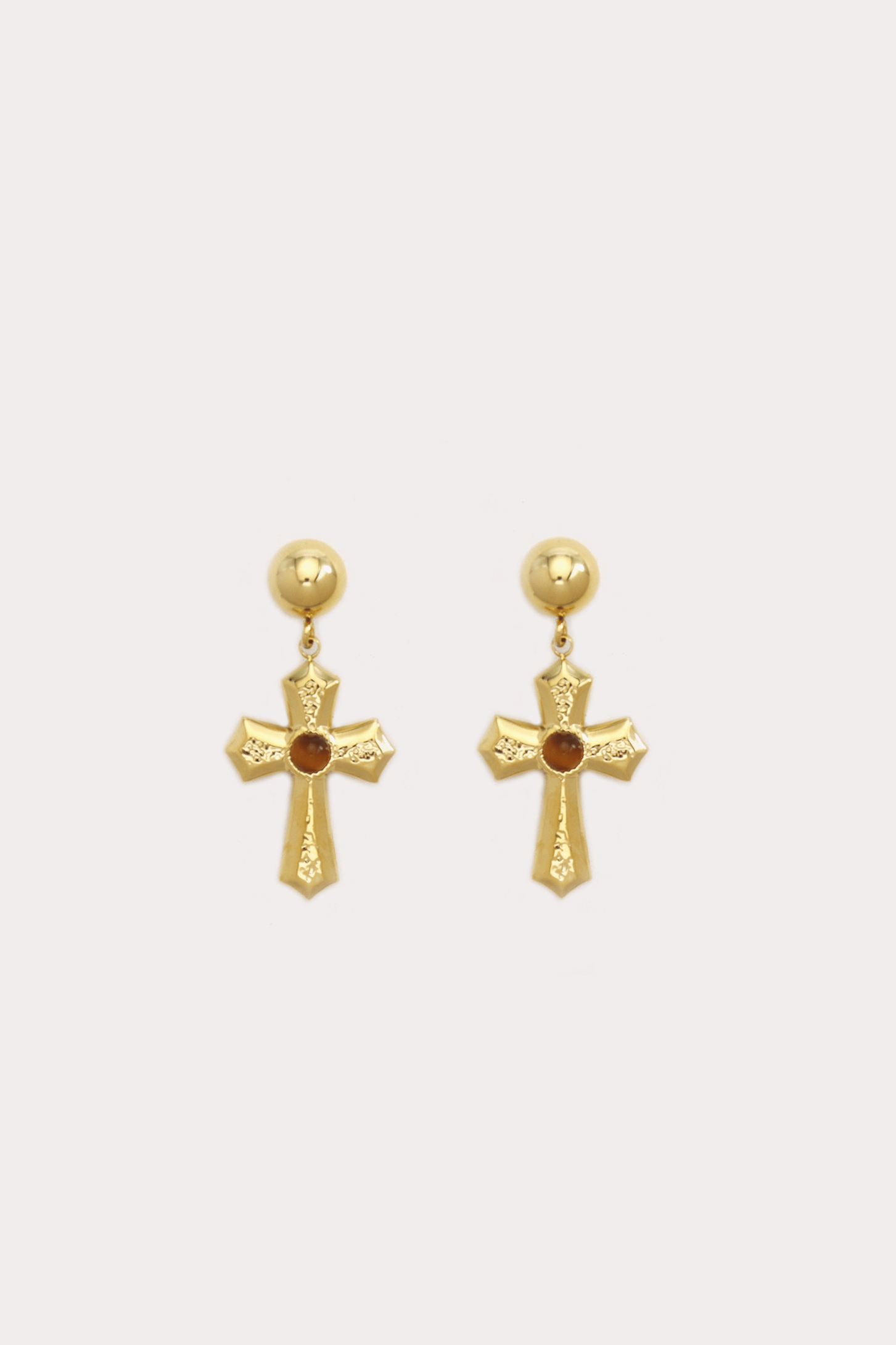 Cross Pendant Earrings