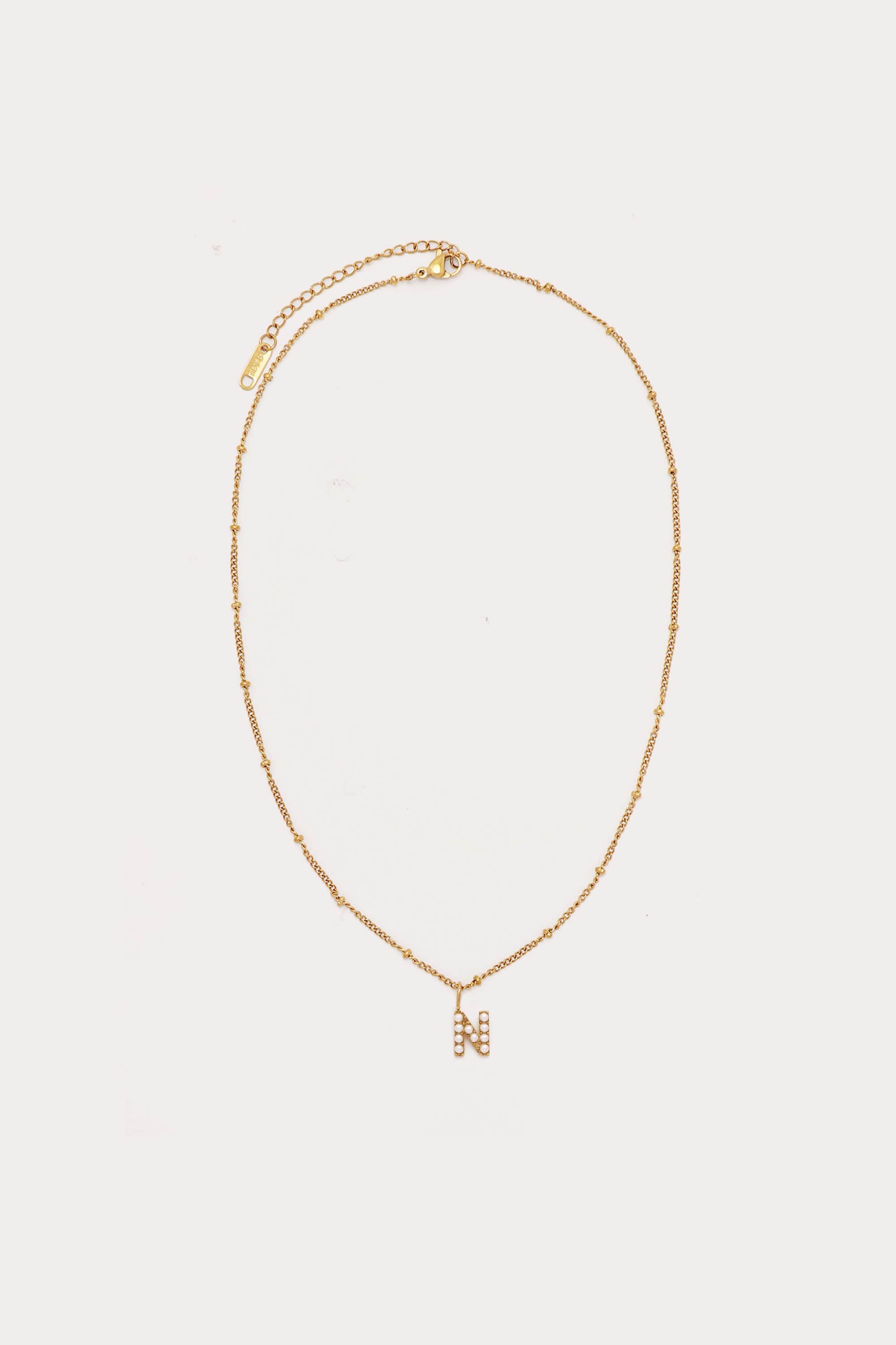 Pearl Initial Pendant Necklace