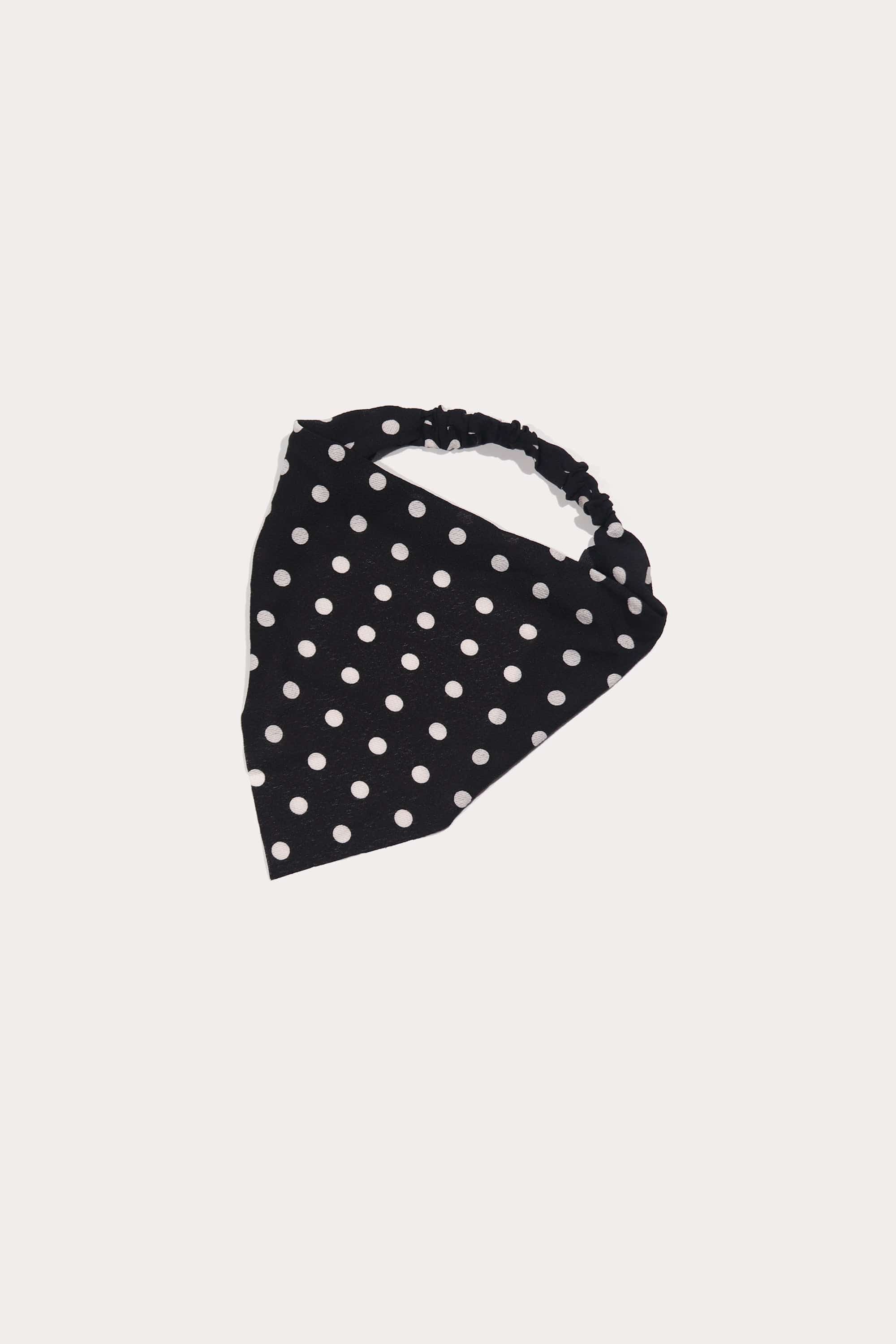 Polka Dot Scarf Headband