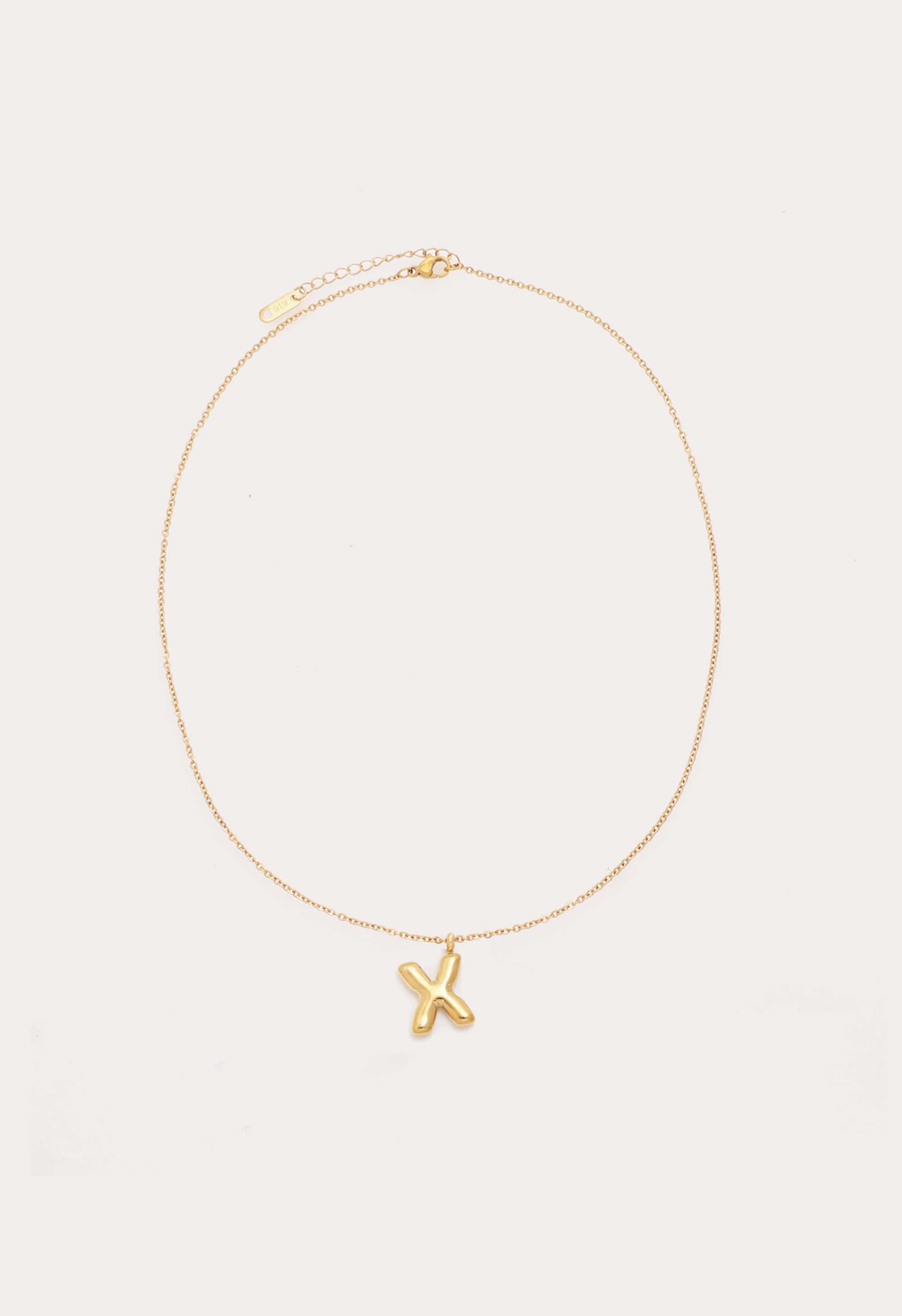 Bubble Initial Necklace