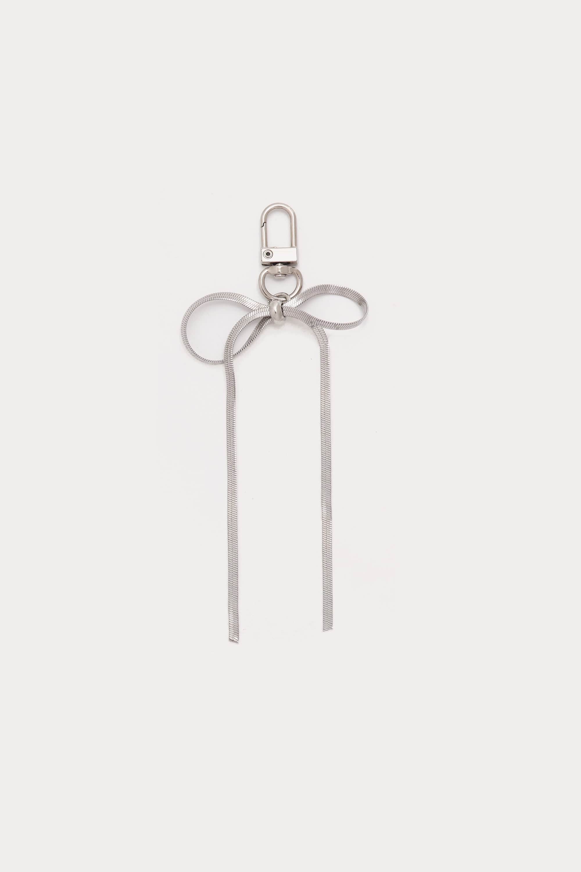 Bow Herringbone Key Chain
