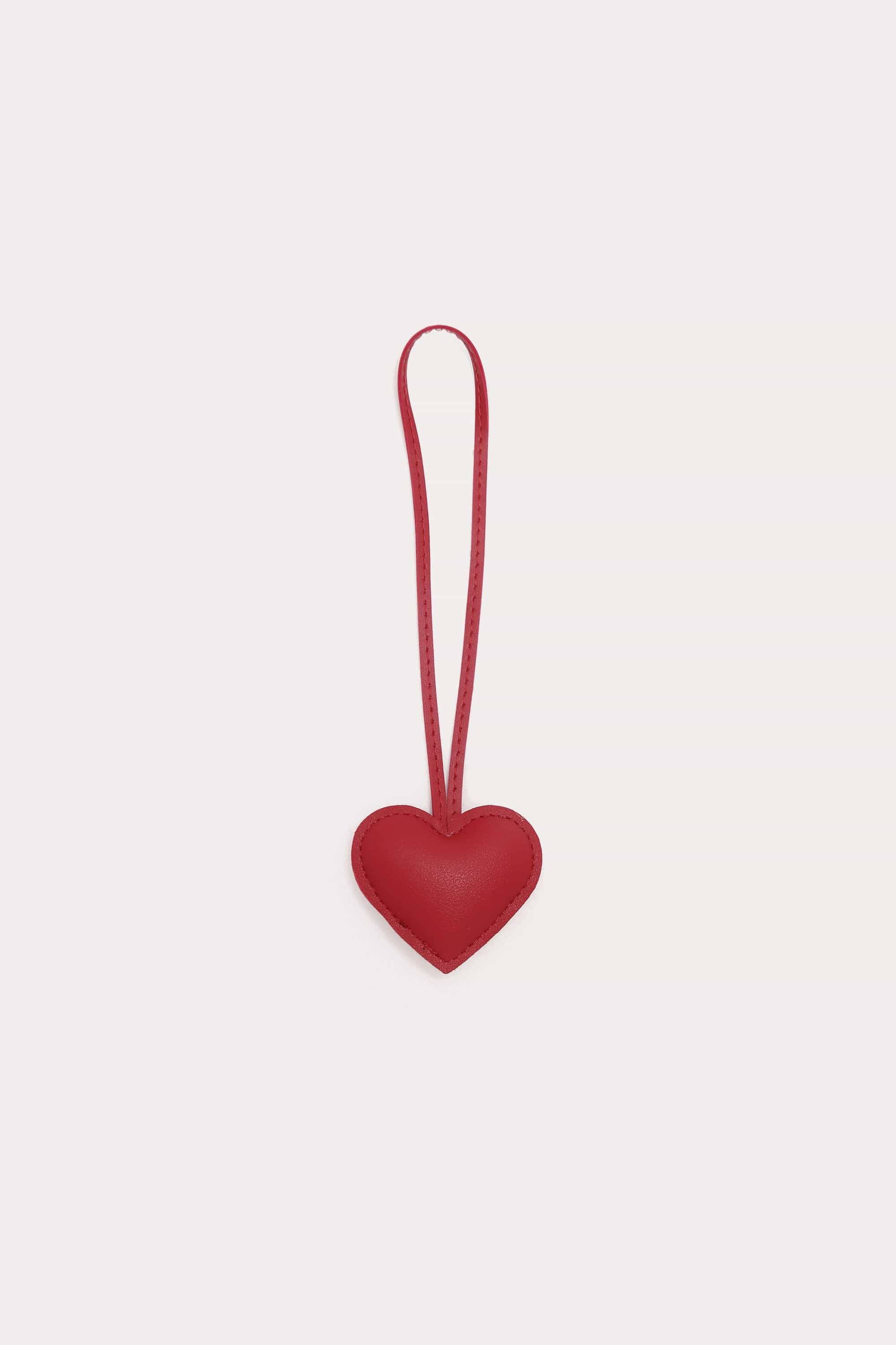 Puffed Heart Bag Charm