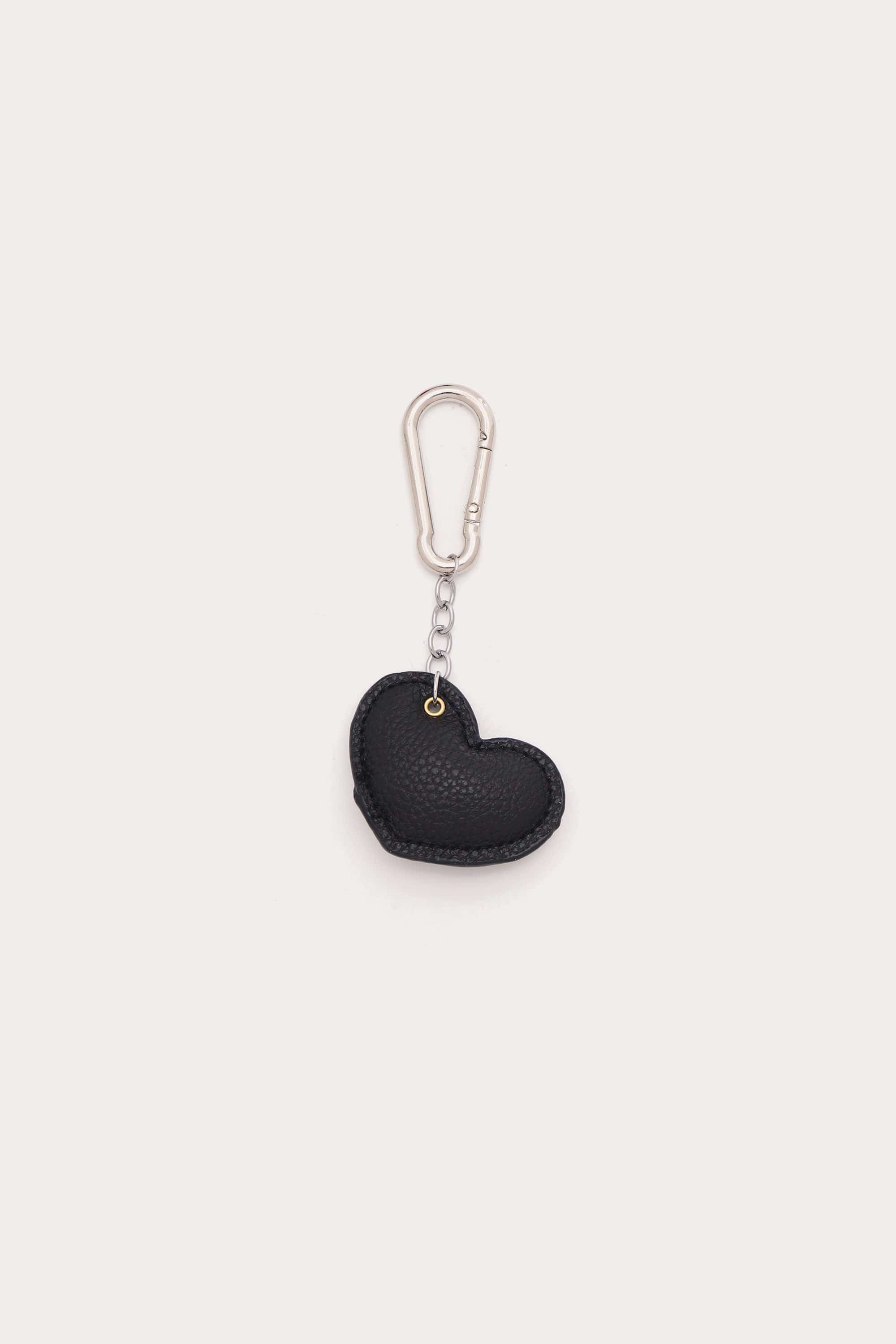 Puffed Heart Key Chain