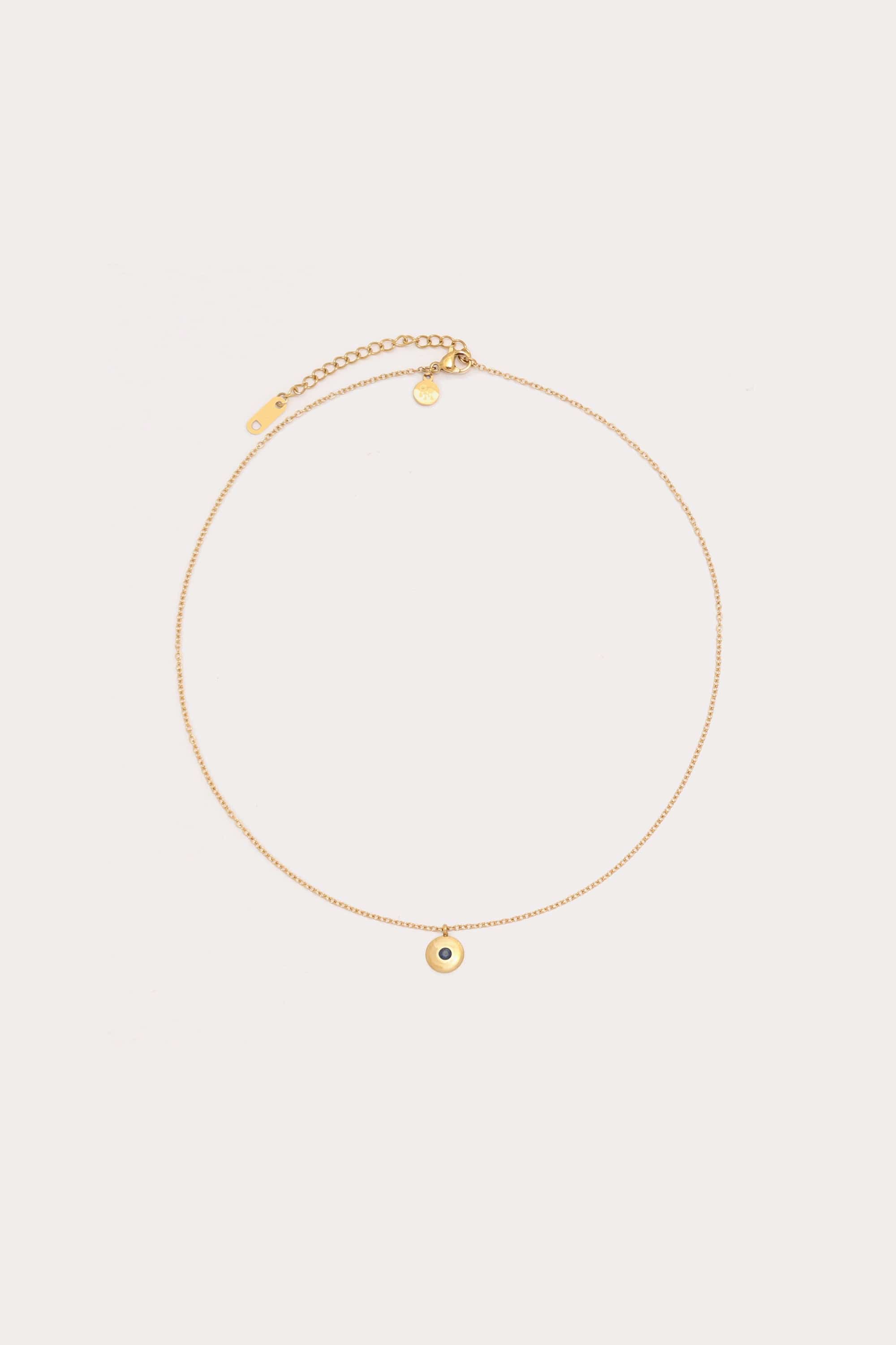 Birthstone Disc Necklace