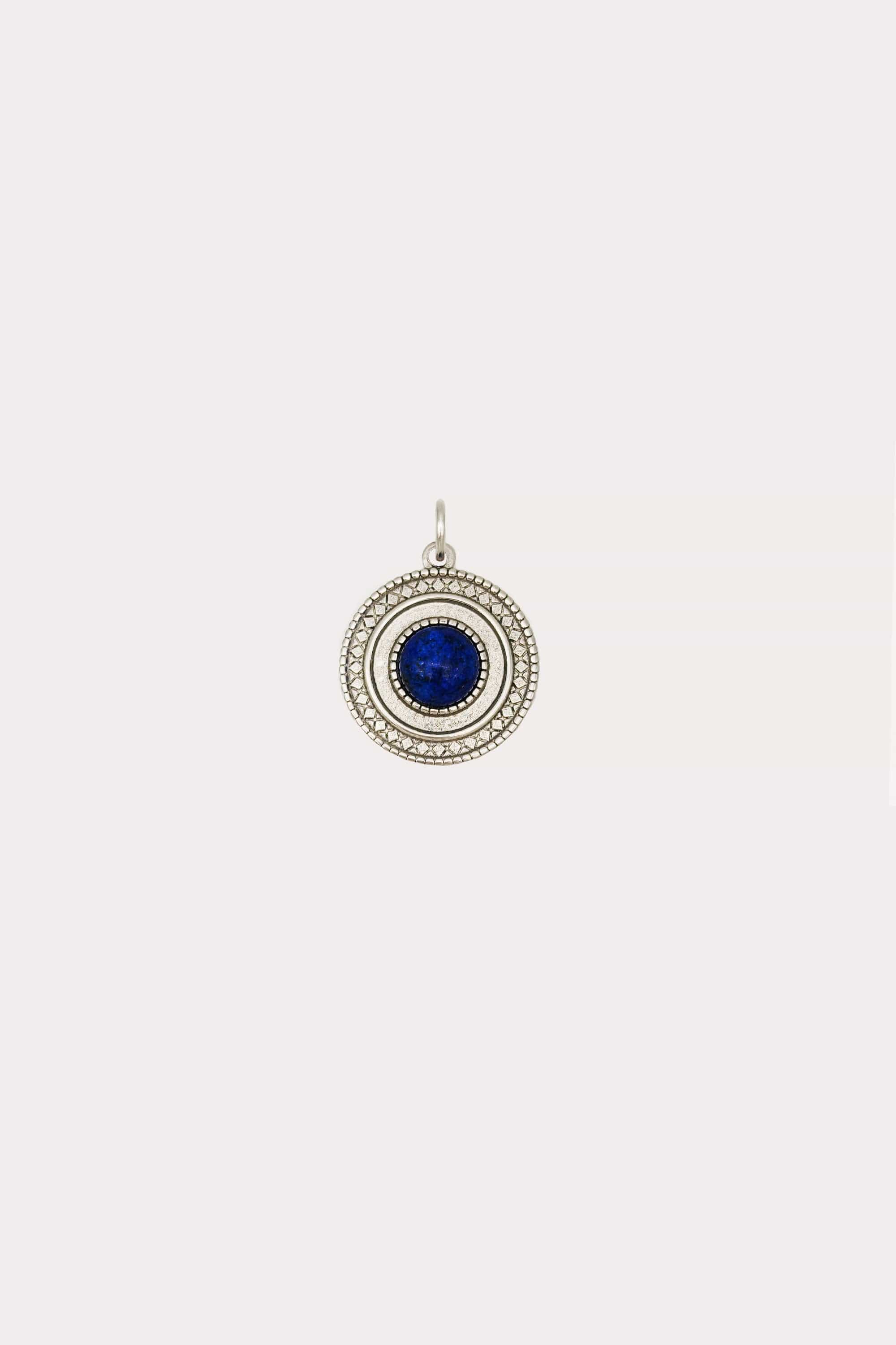 Lapis Circle Charm