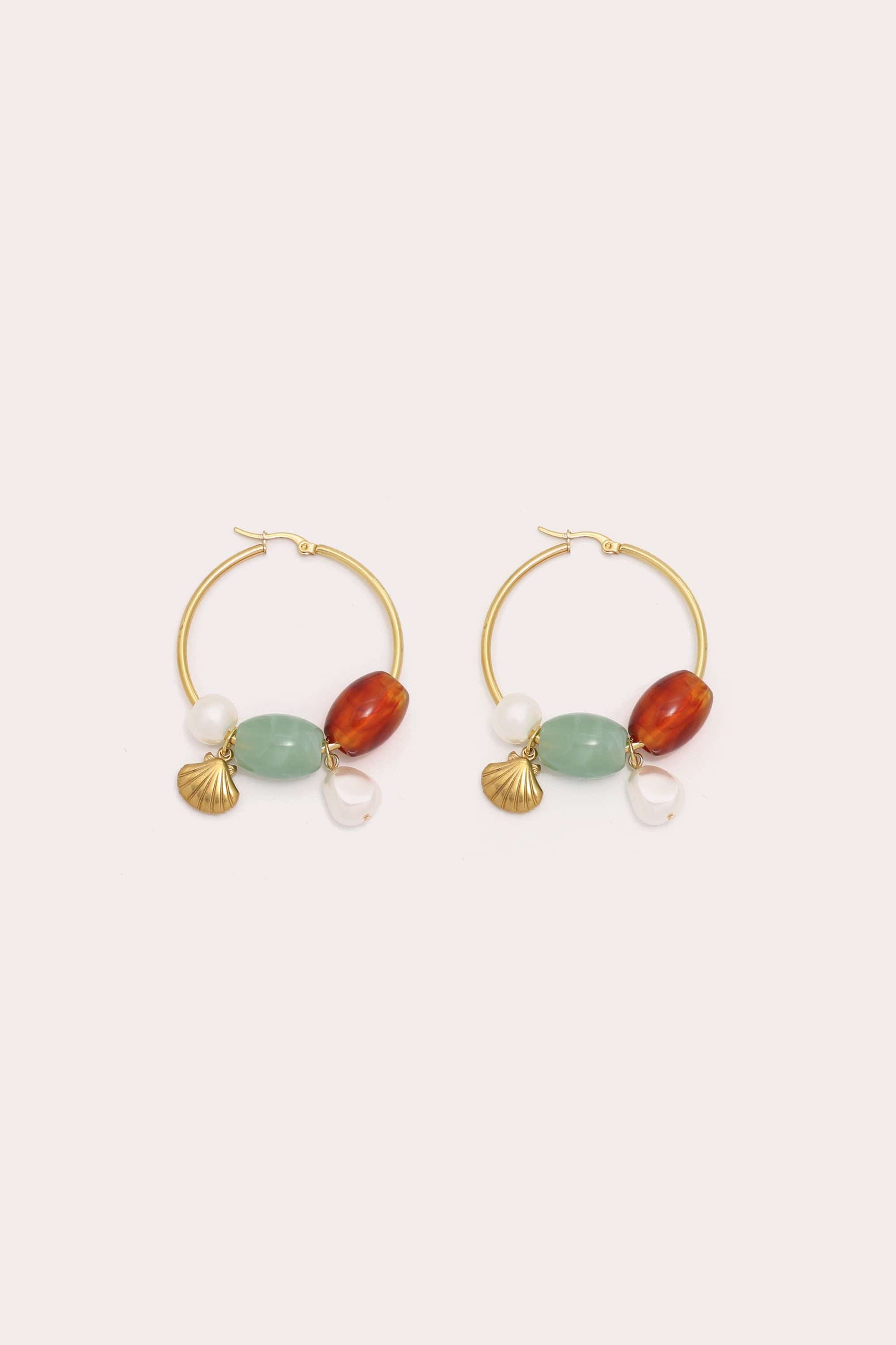 Drift Charm Hoop Earrings