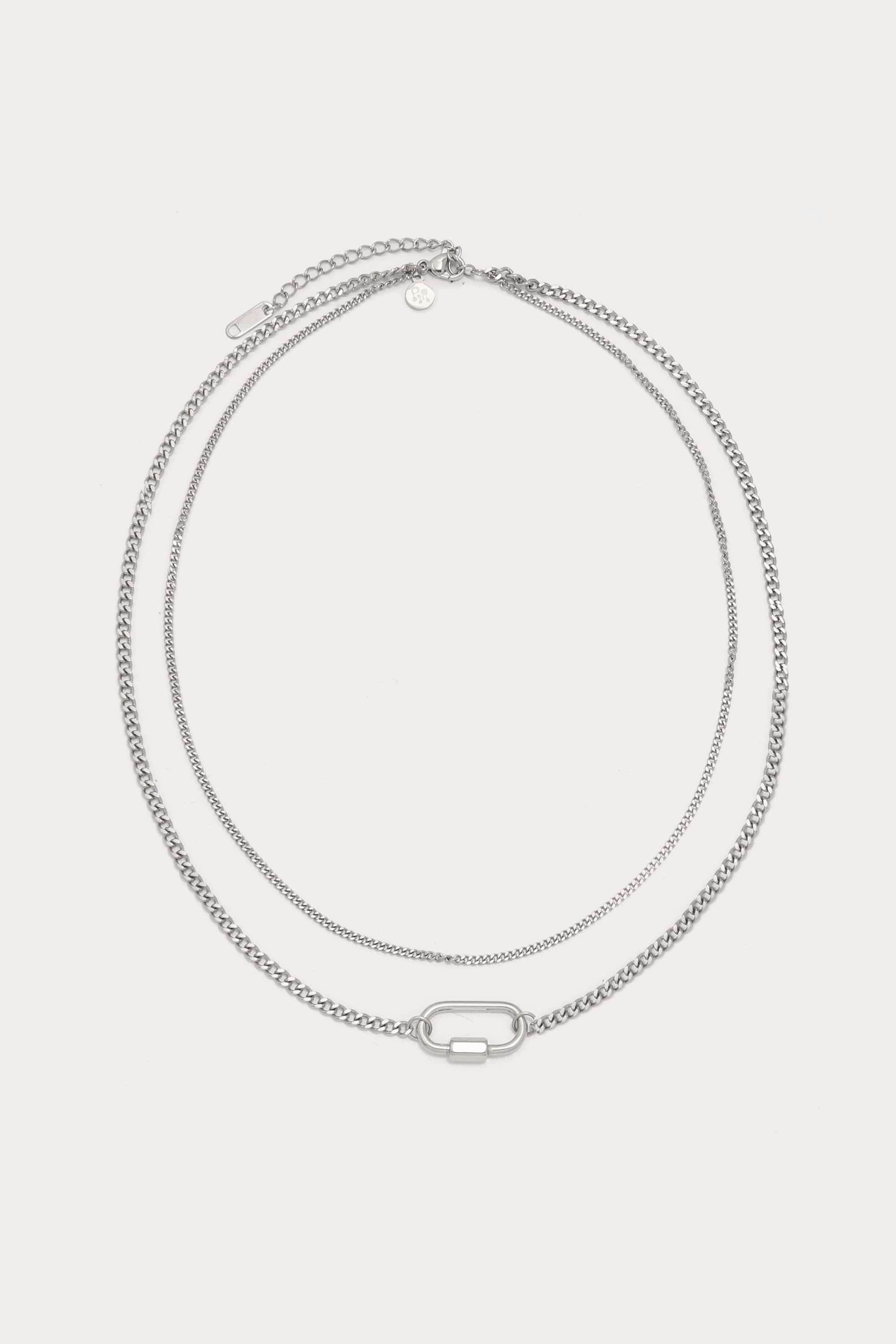 Layered Carabiner Necklace