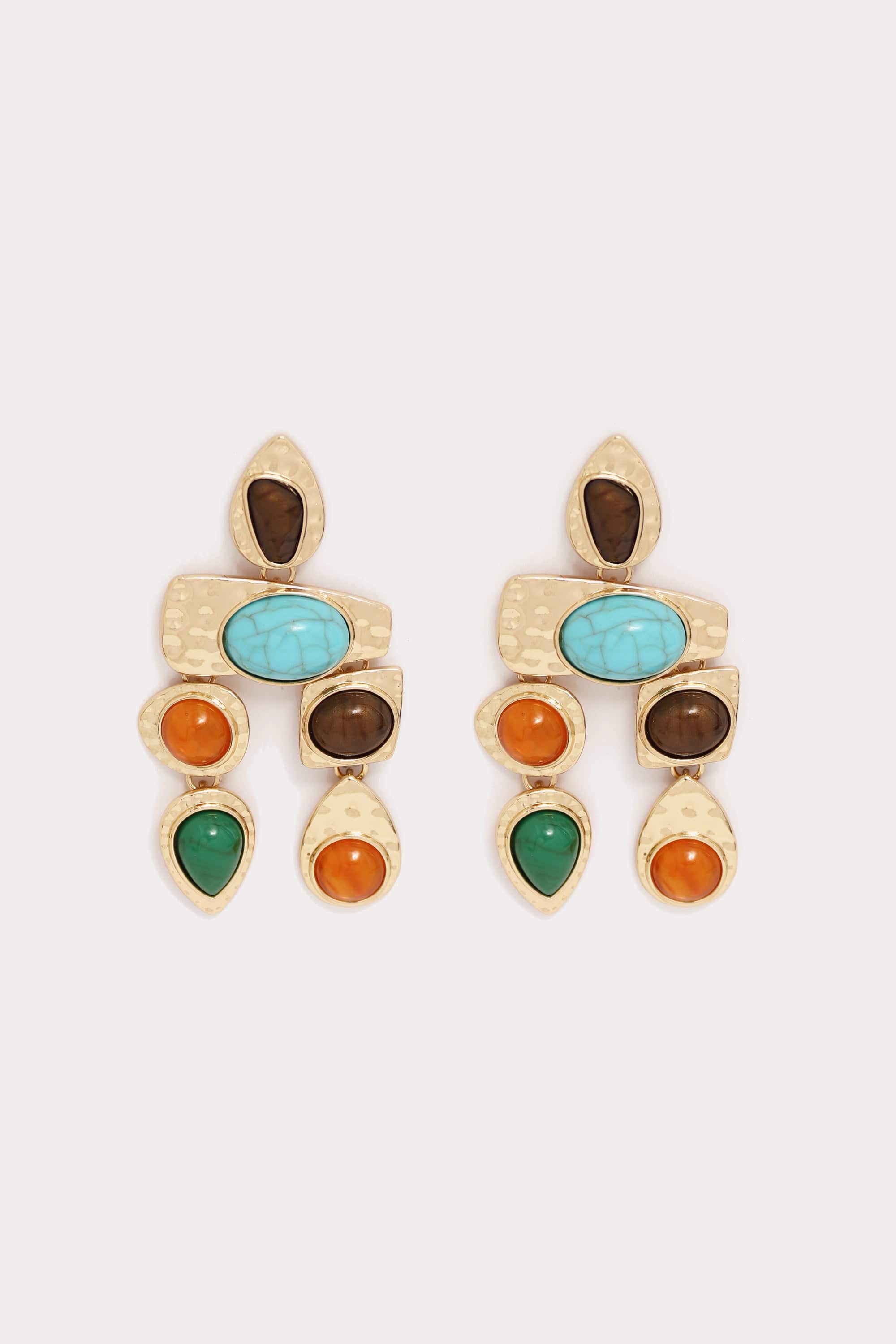 Multi Stone Earrings