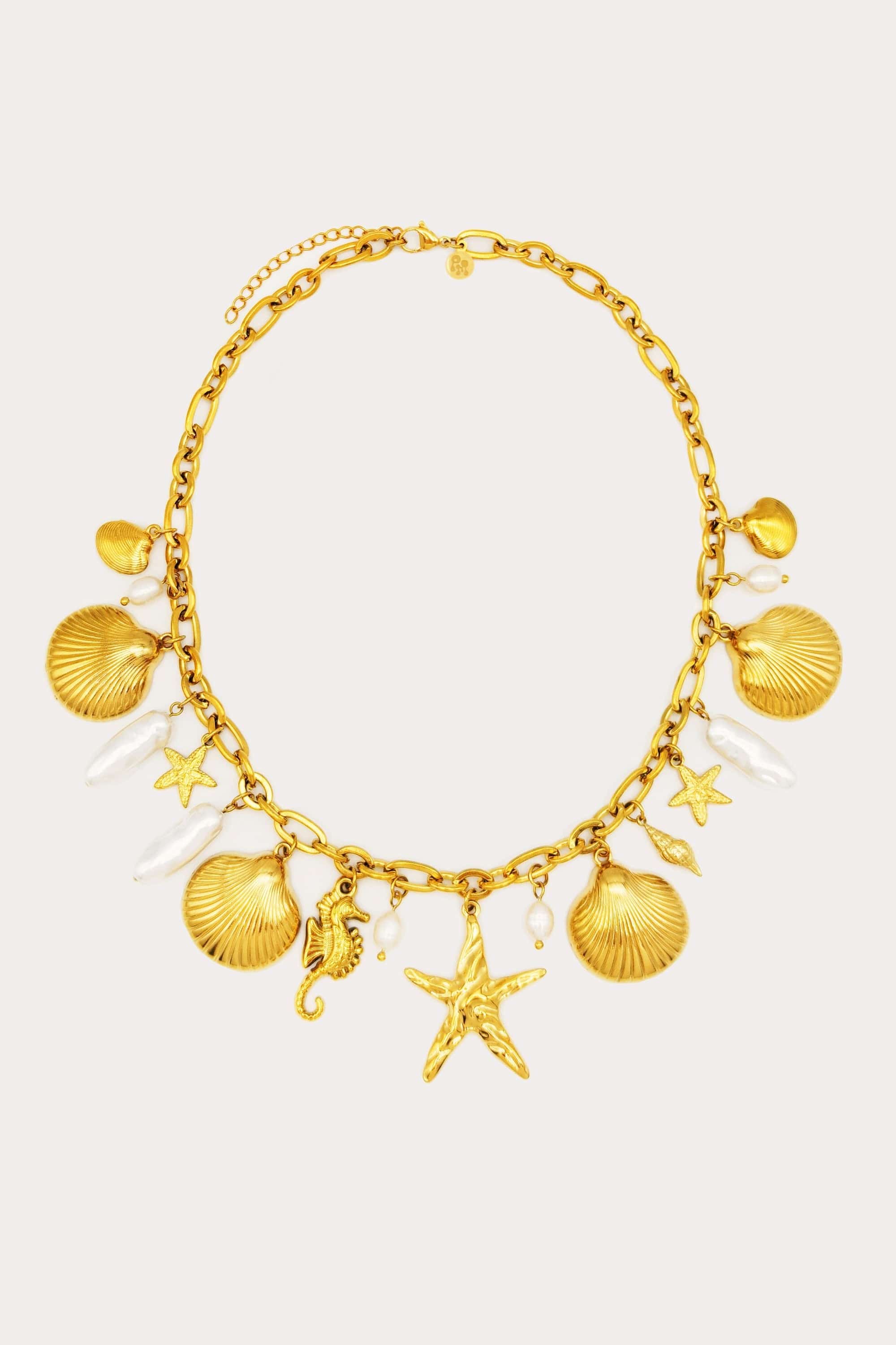 Pearl Horizon Charm Necklace