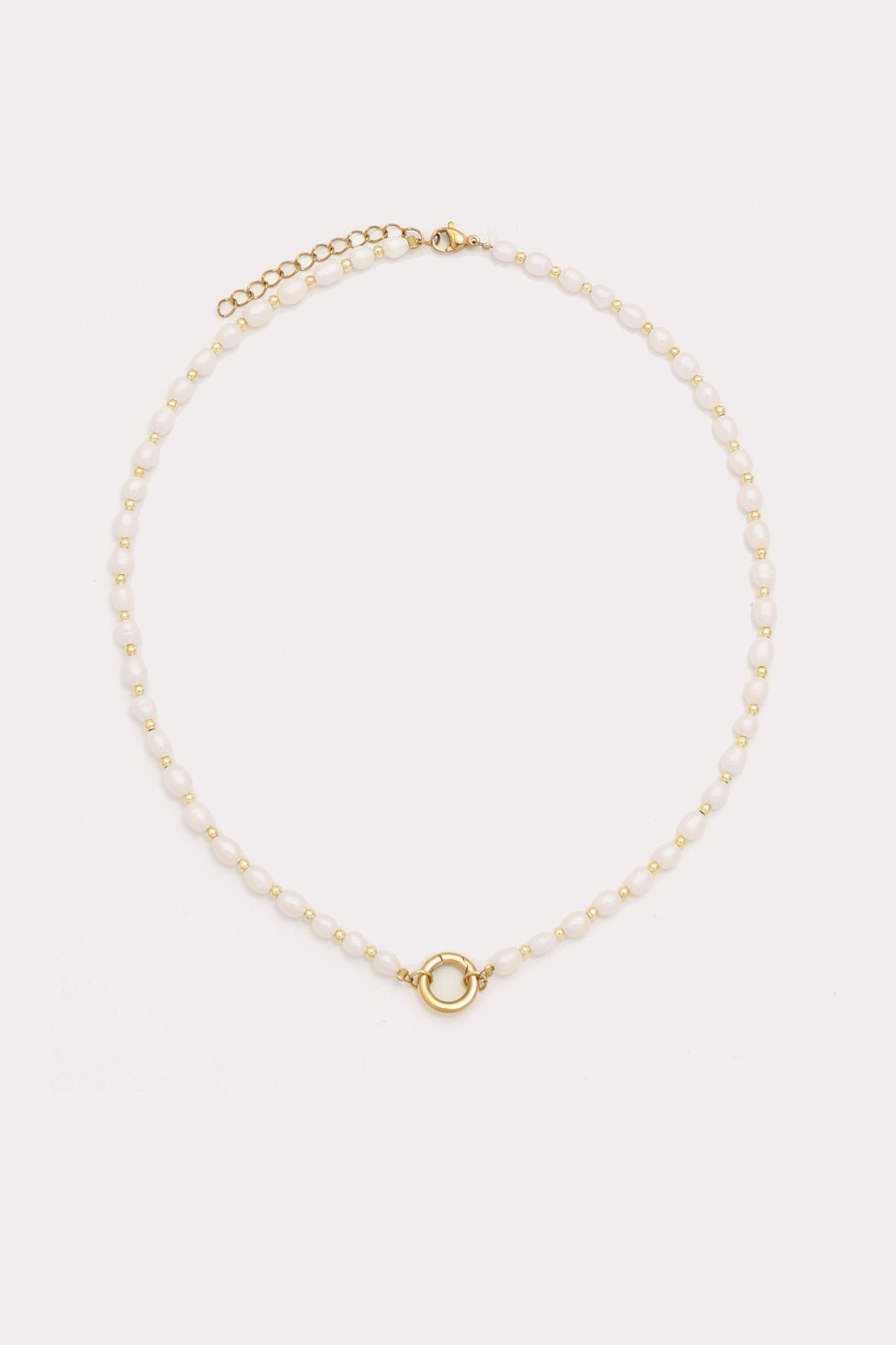 Pearl Small Carabiner Necklace
