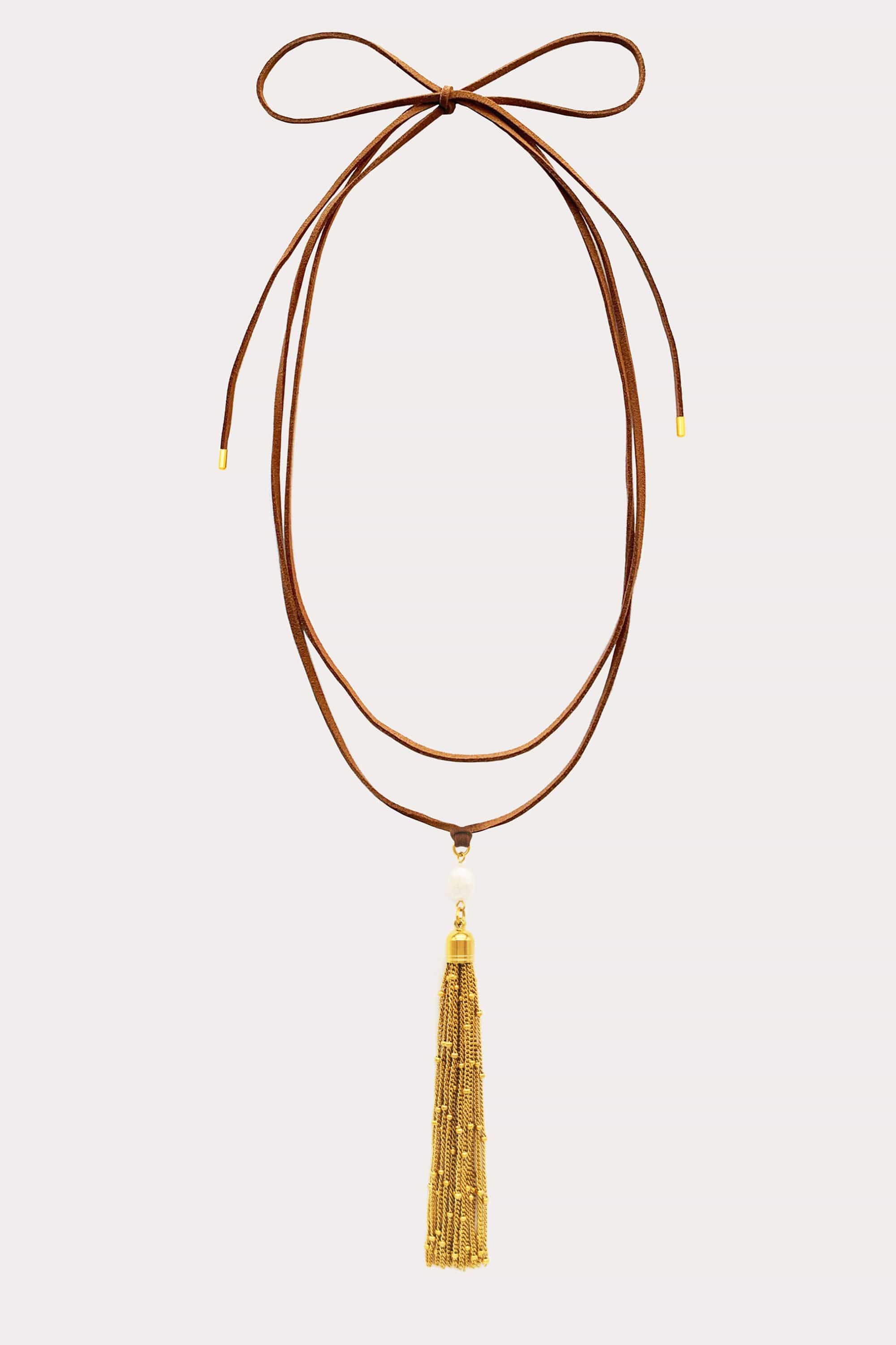 Tassel Corded Tie Necklace