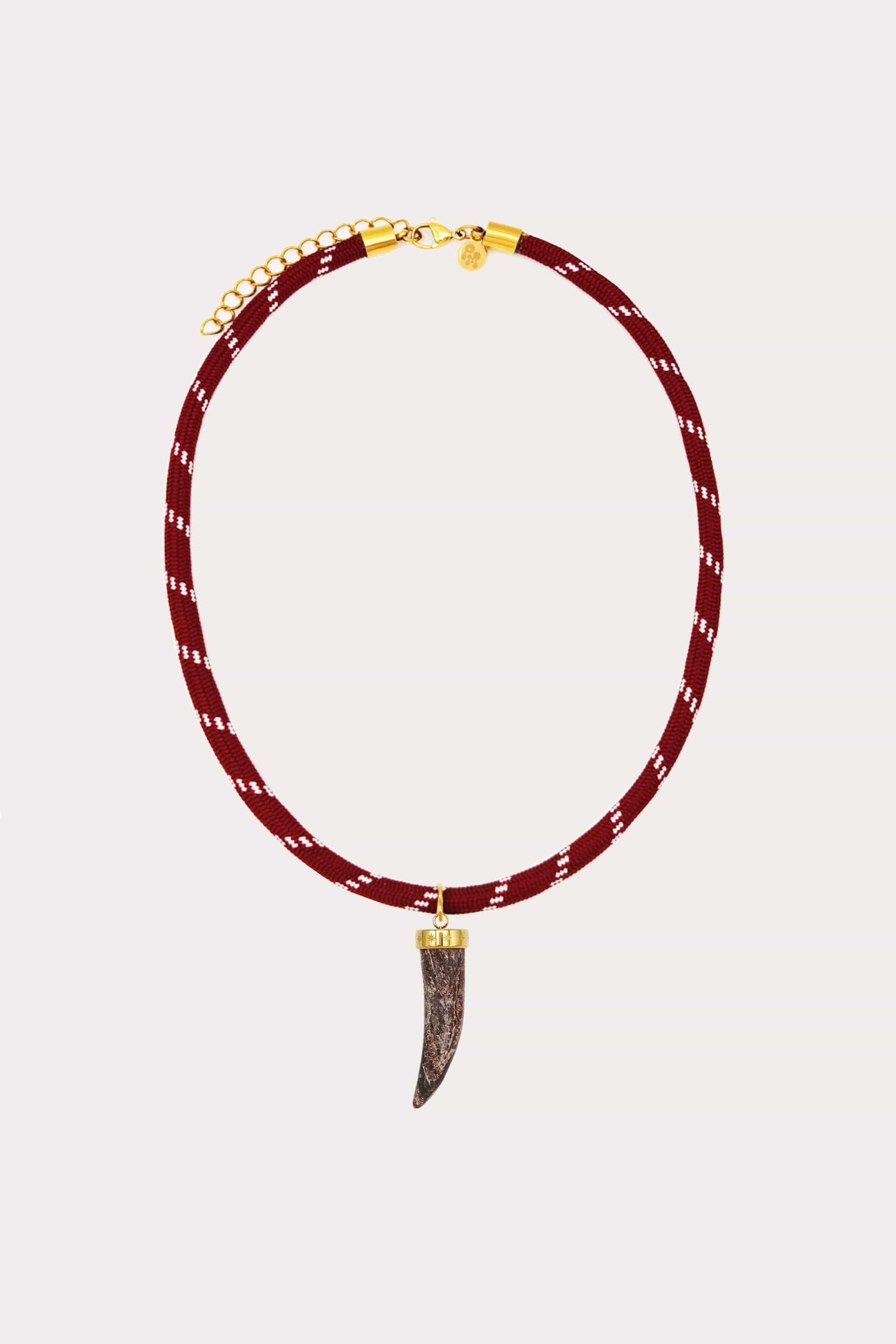 Horn Charm Paracord Necklace