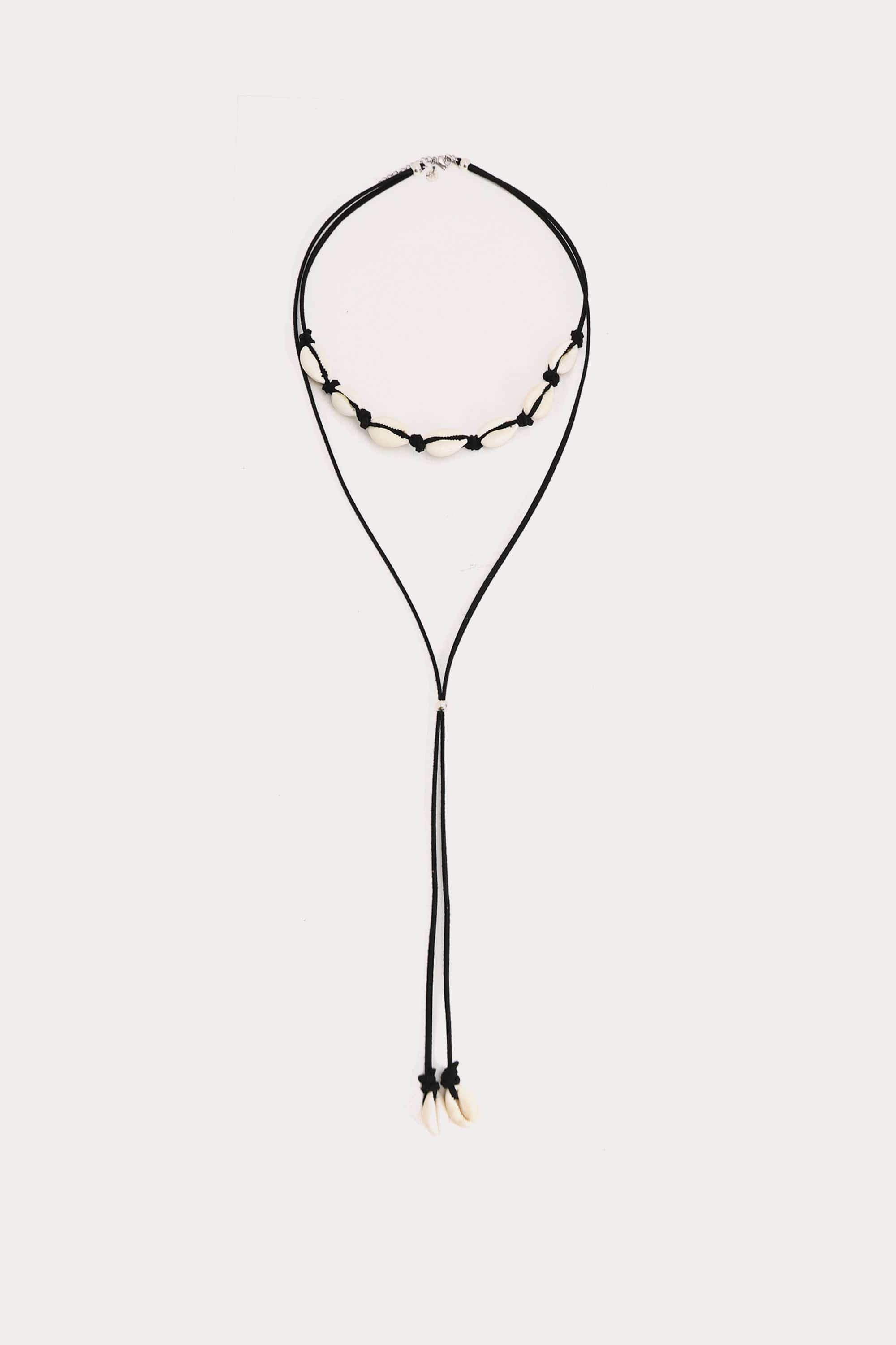 Puka Bolo Tie Necklace