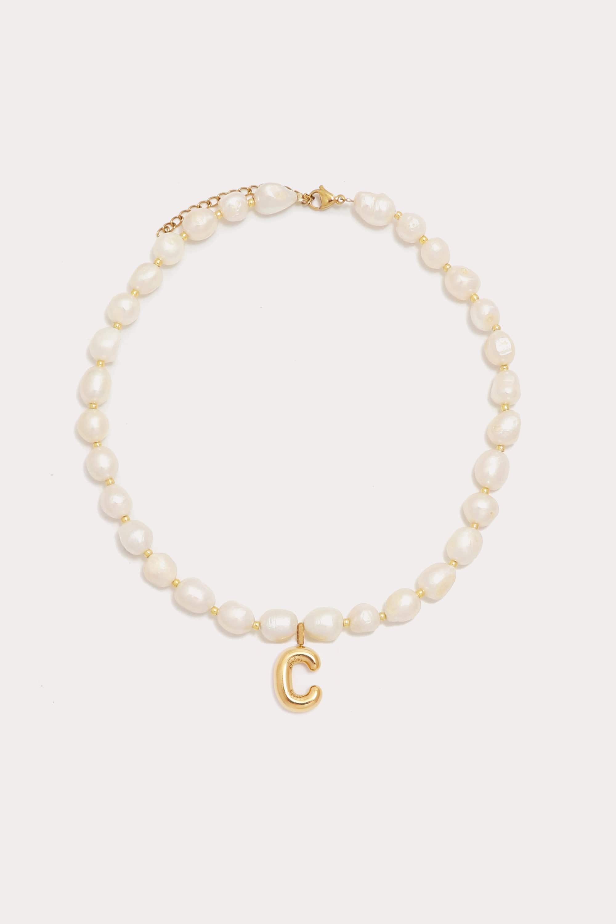 Ren Bubble Initial Necklace