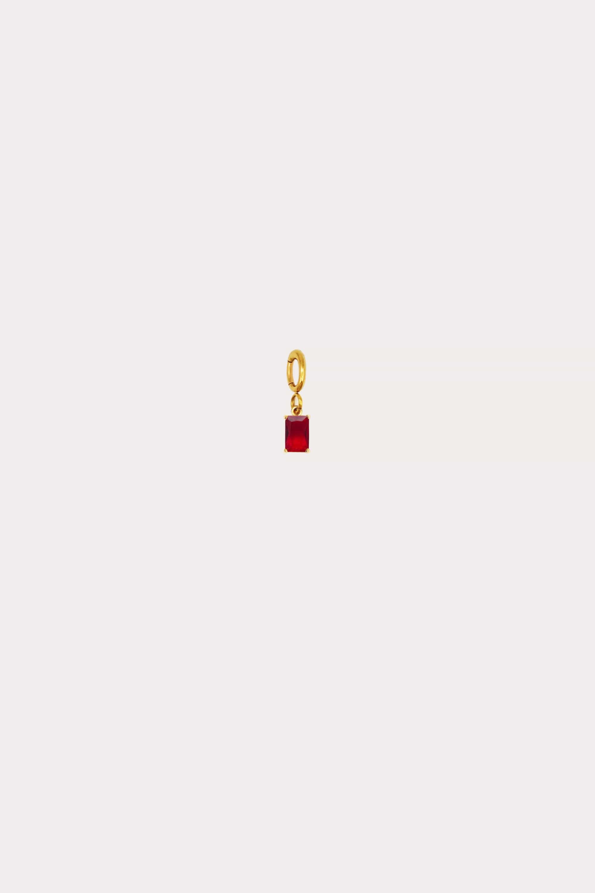 Birthstone Square Charm