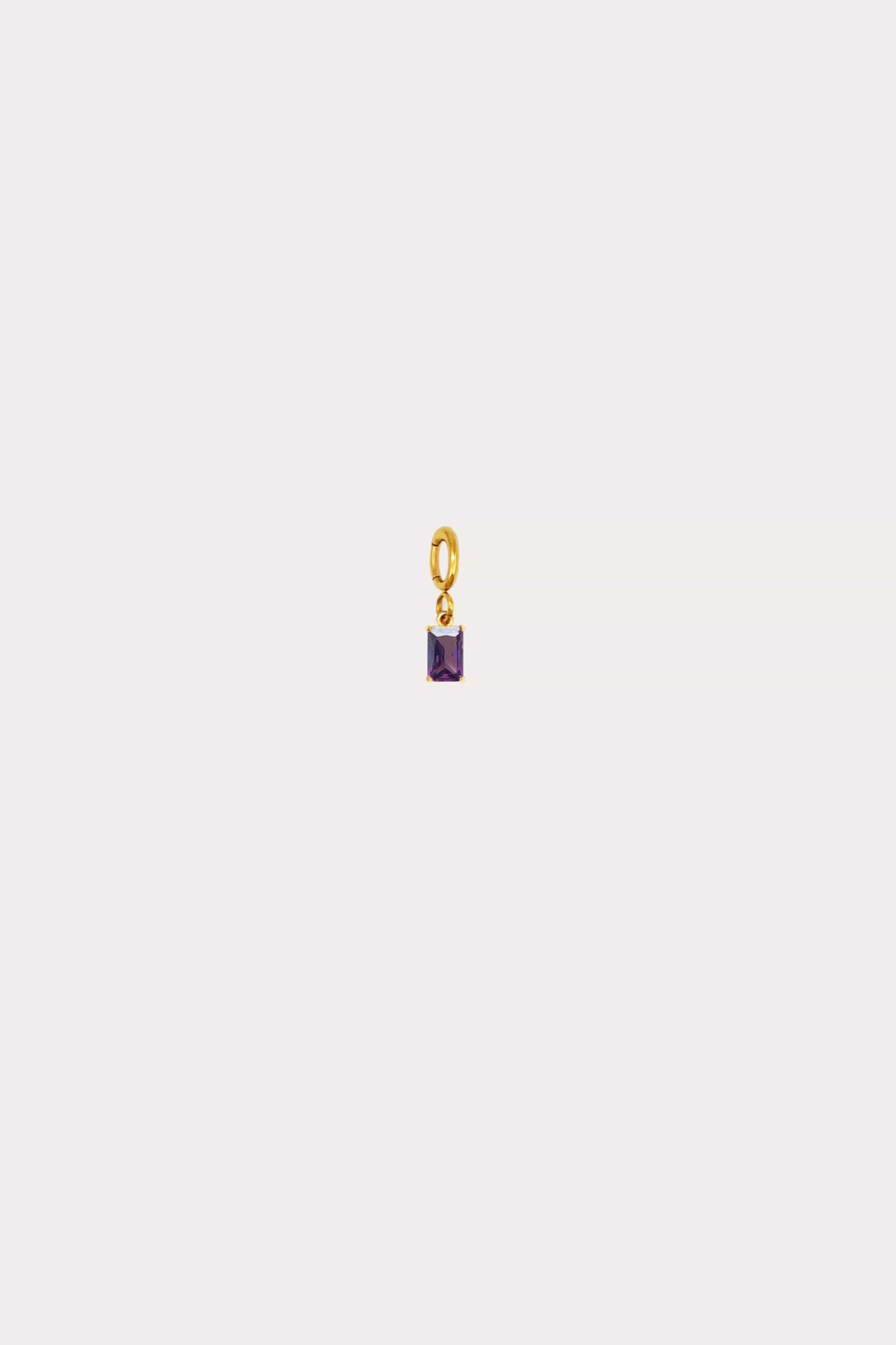 Birthstone Square Charm
