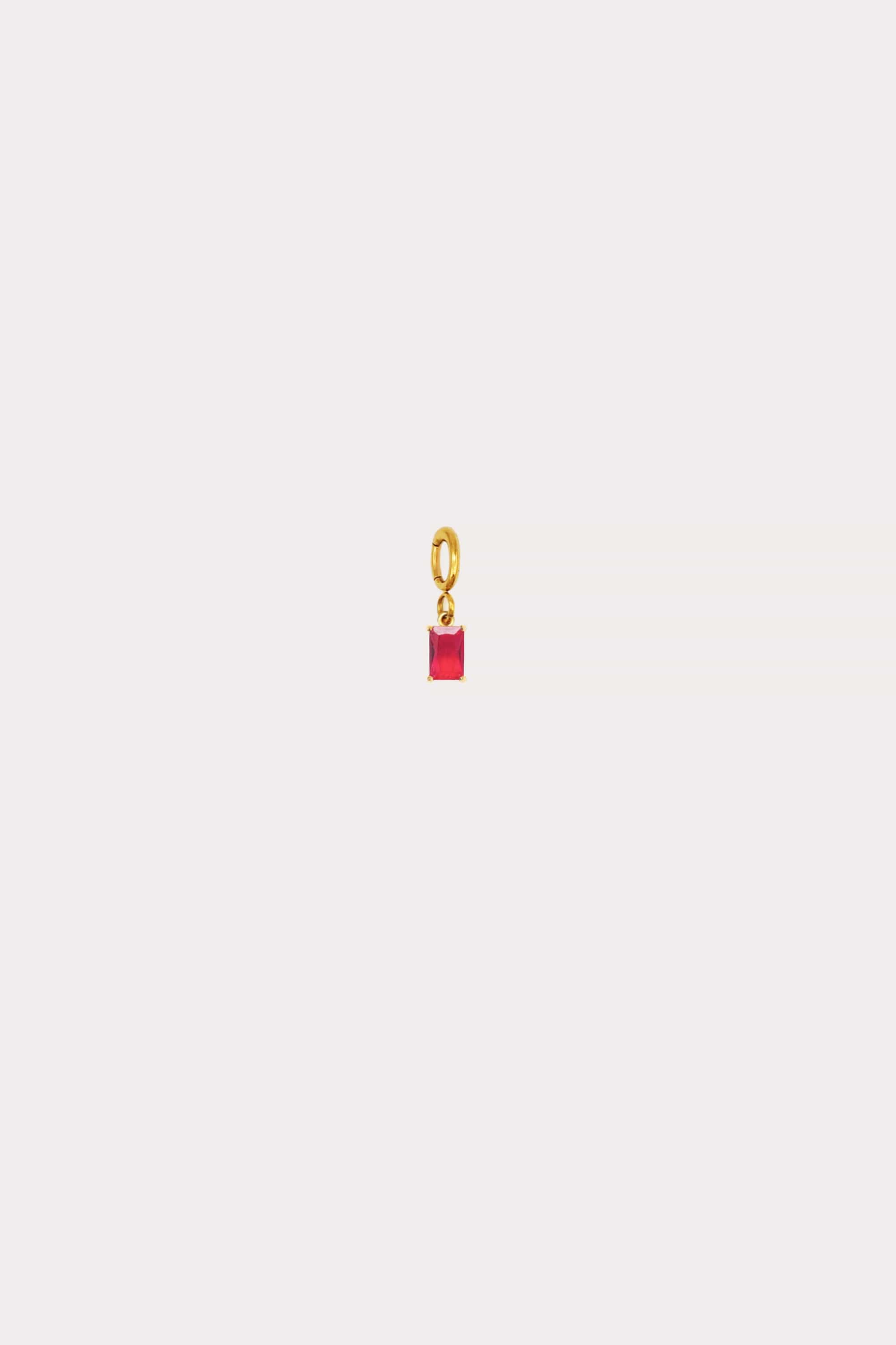 Birthstone Square Charm