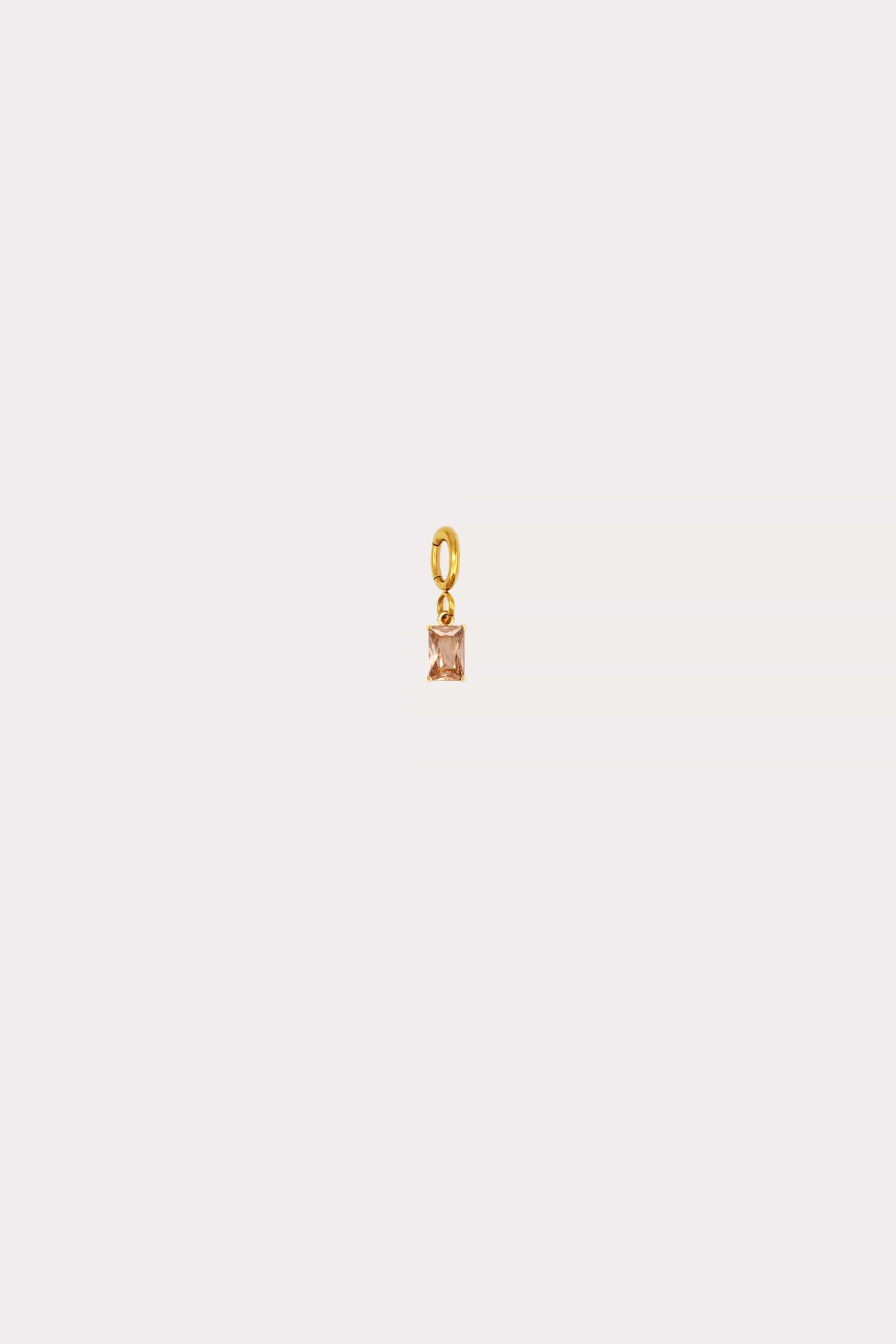 Birthstone Square Charm