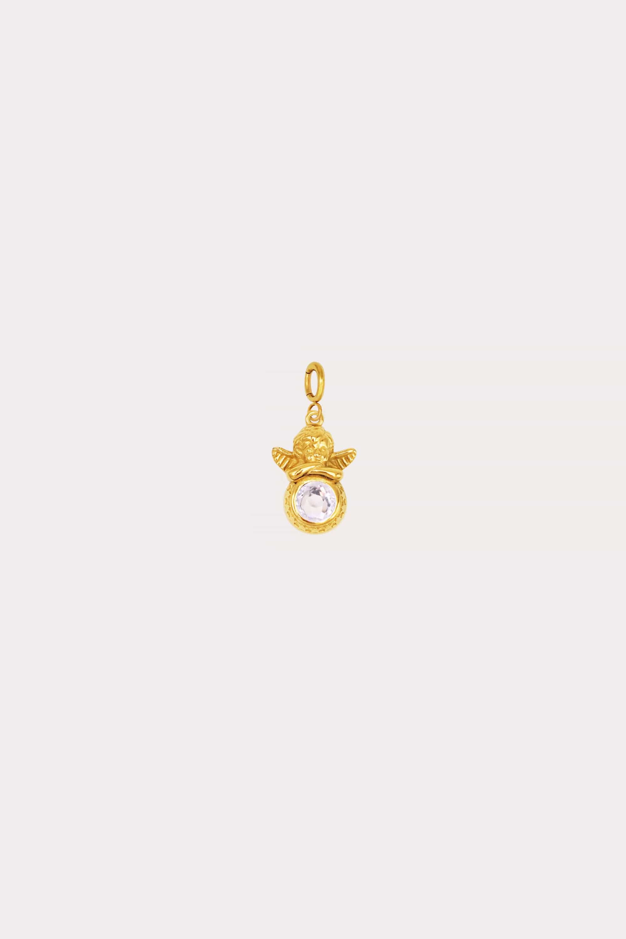 Birthstone Angel Charm