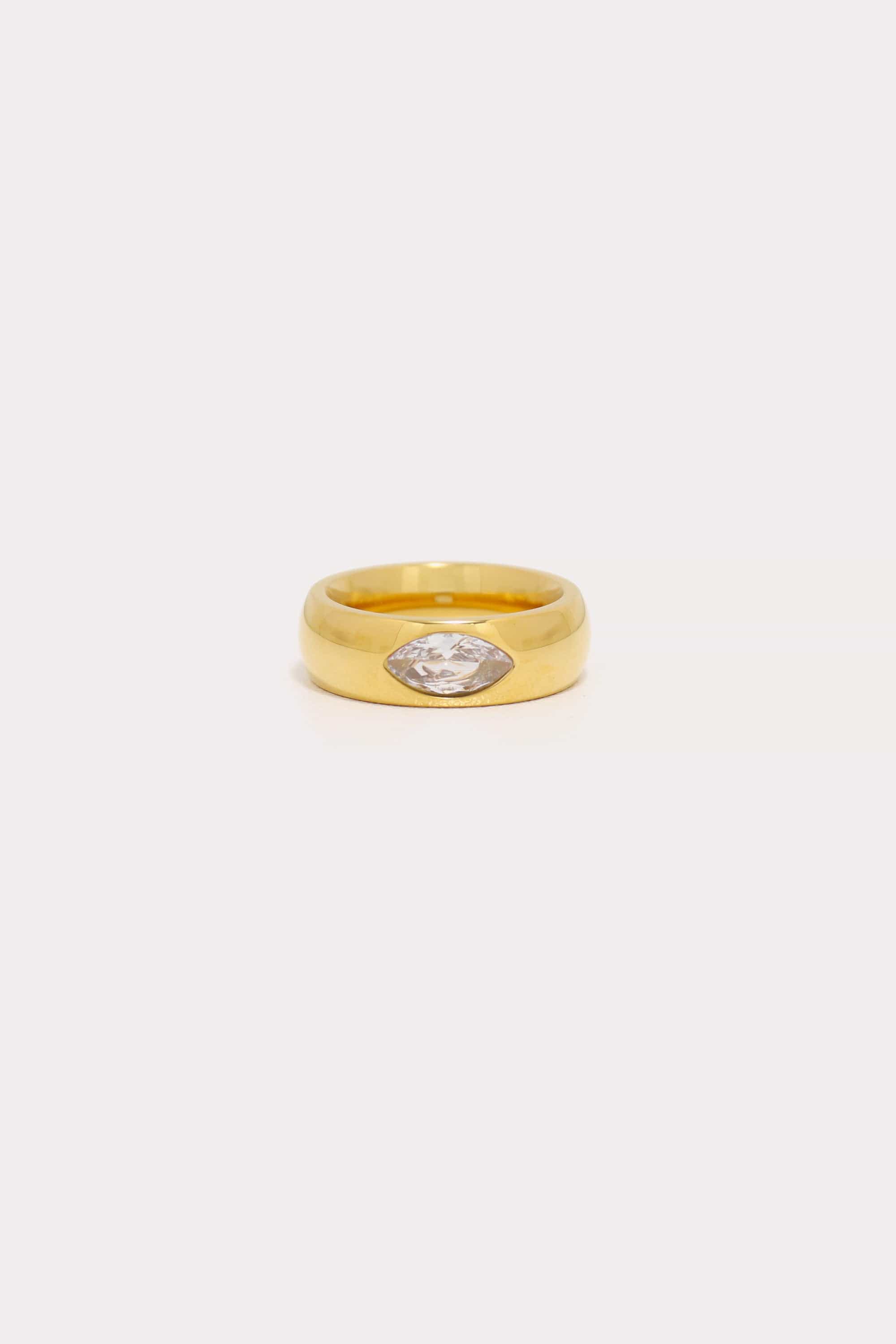 Puffed Stone Ring