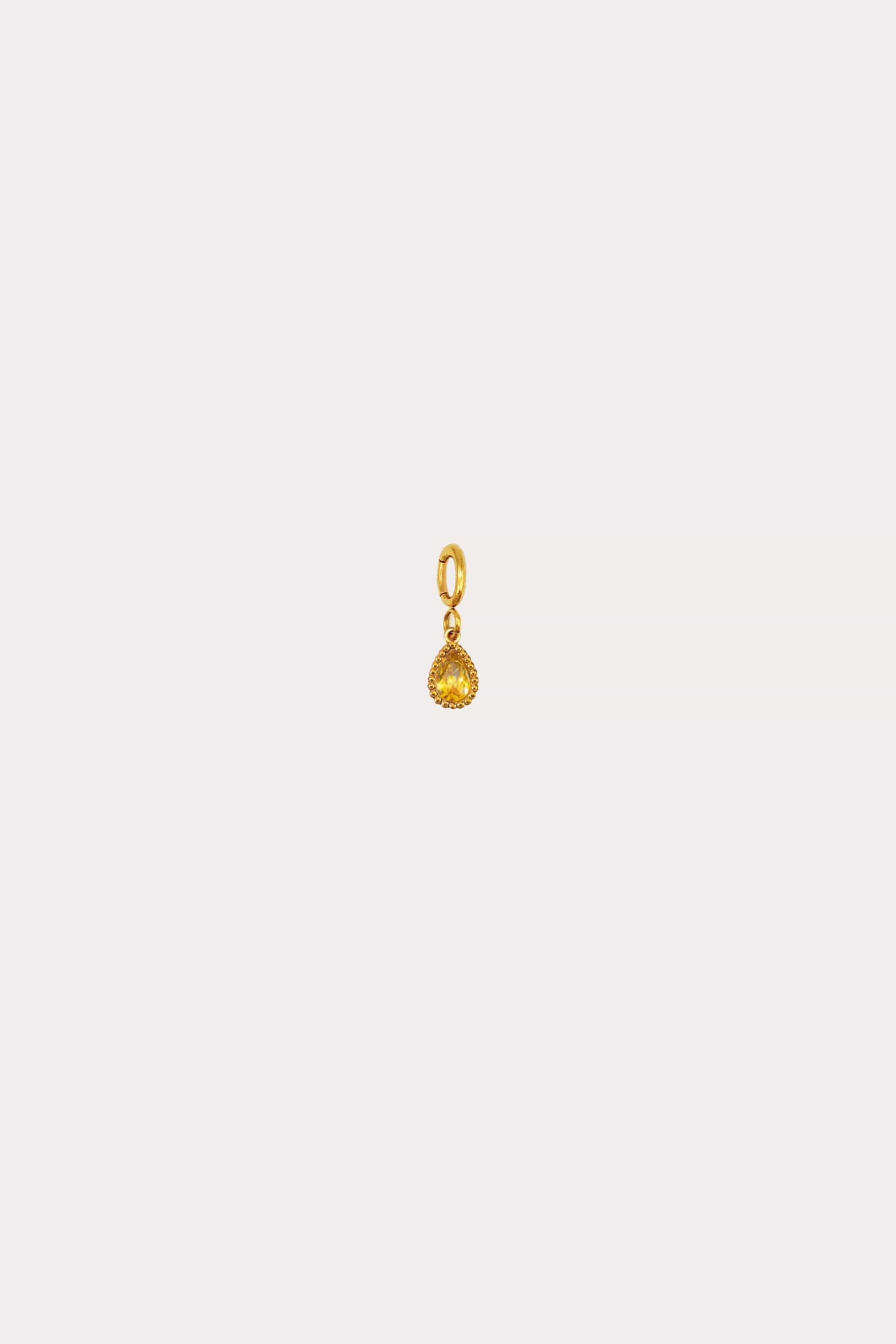 Birthstone Tear Charm