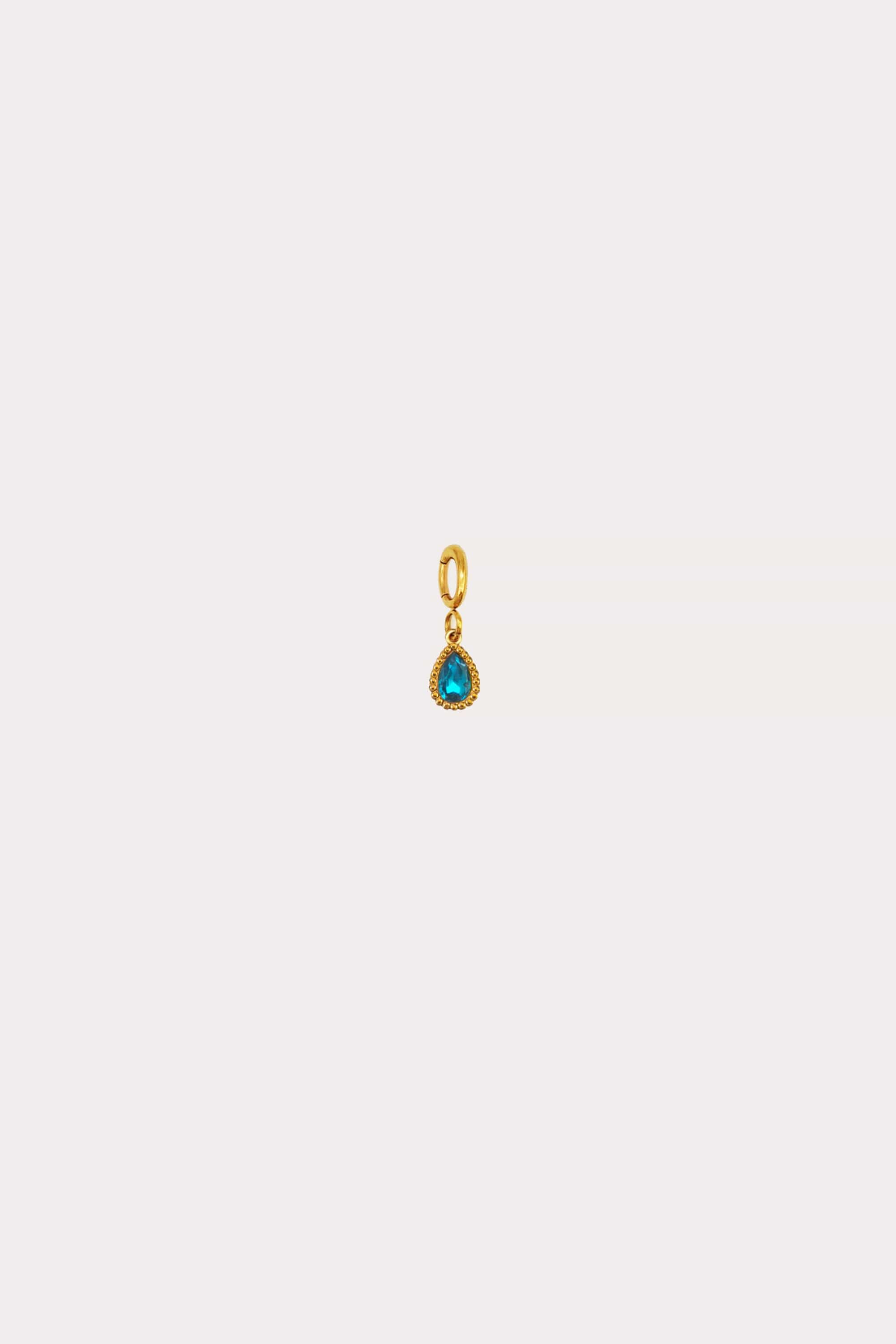 Birthstone Tear Charm